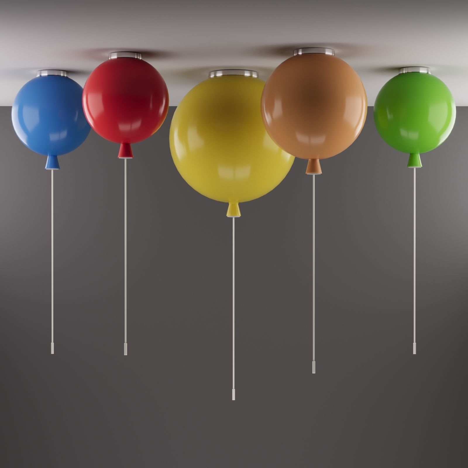 Chandelier for a childrens room Free 3D model_1