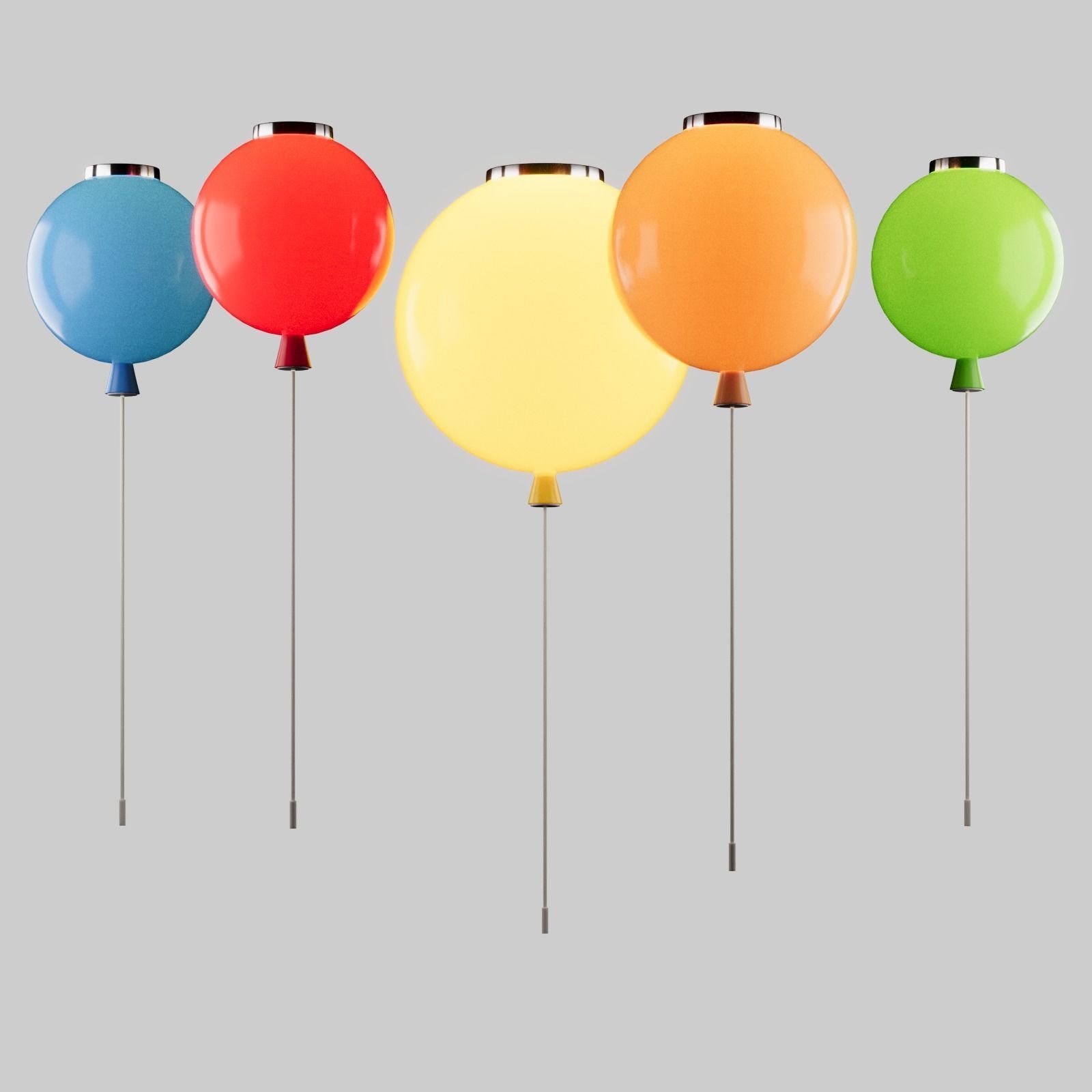 Chandelier for a childrens room Free 3D model_2