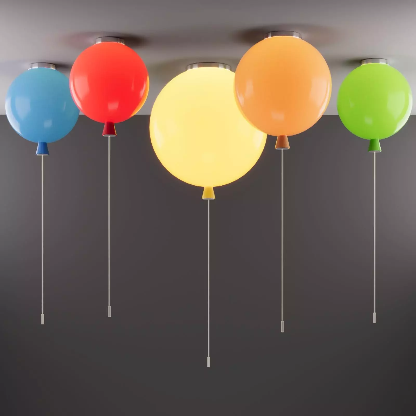 Chandelier for a childrens room Free 3D model_0