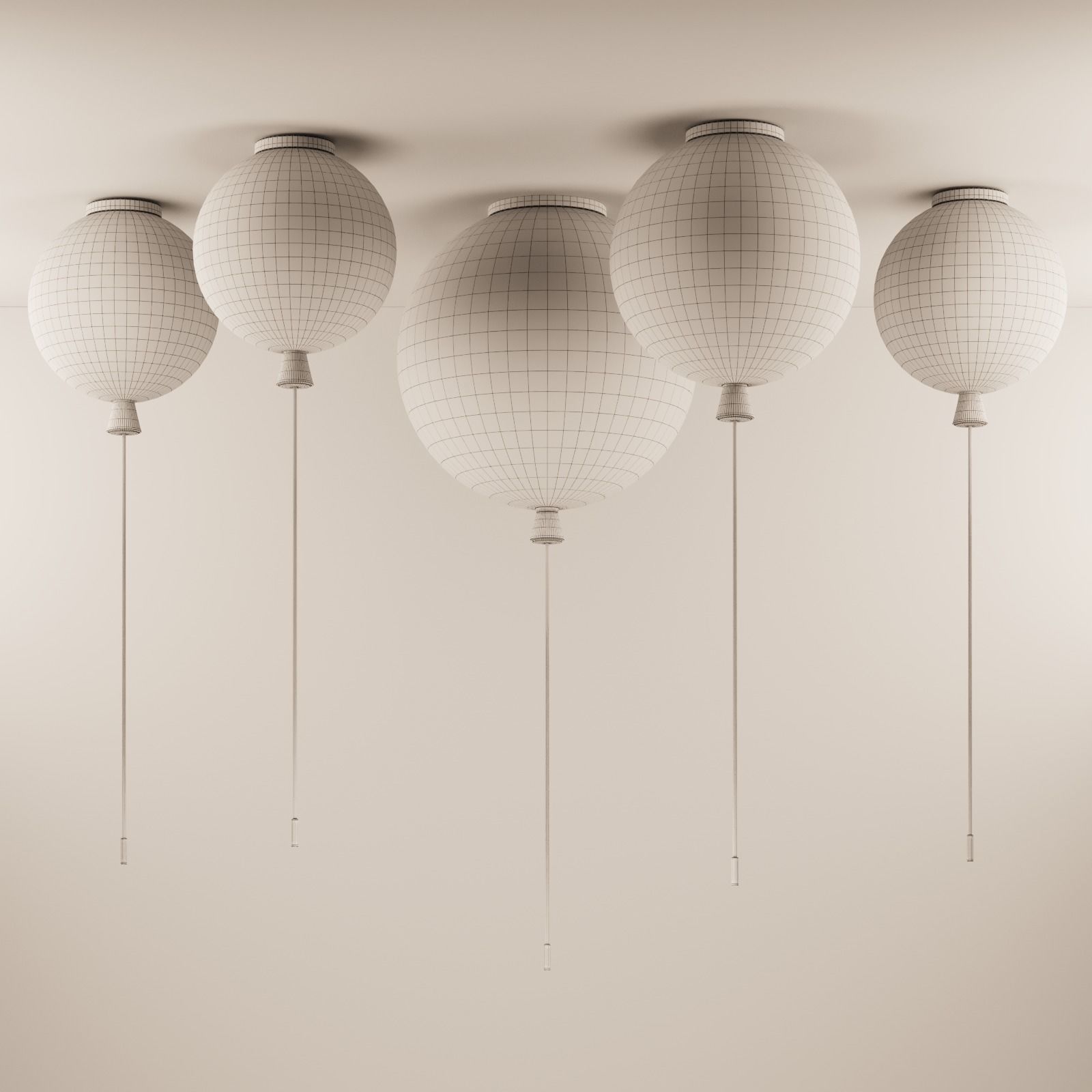 Chandelier for a childrens room Free 3D model_6