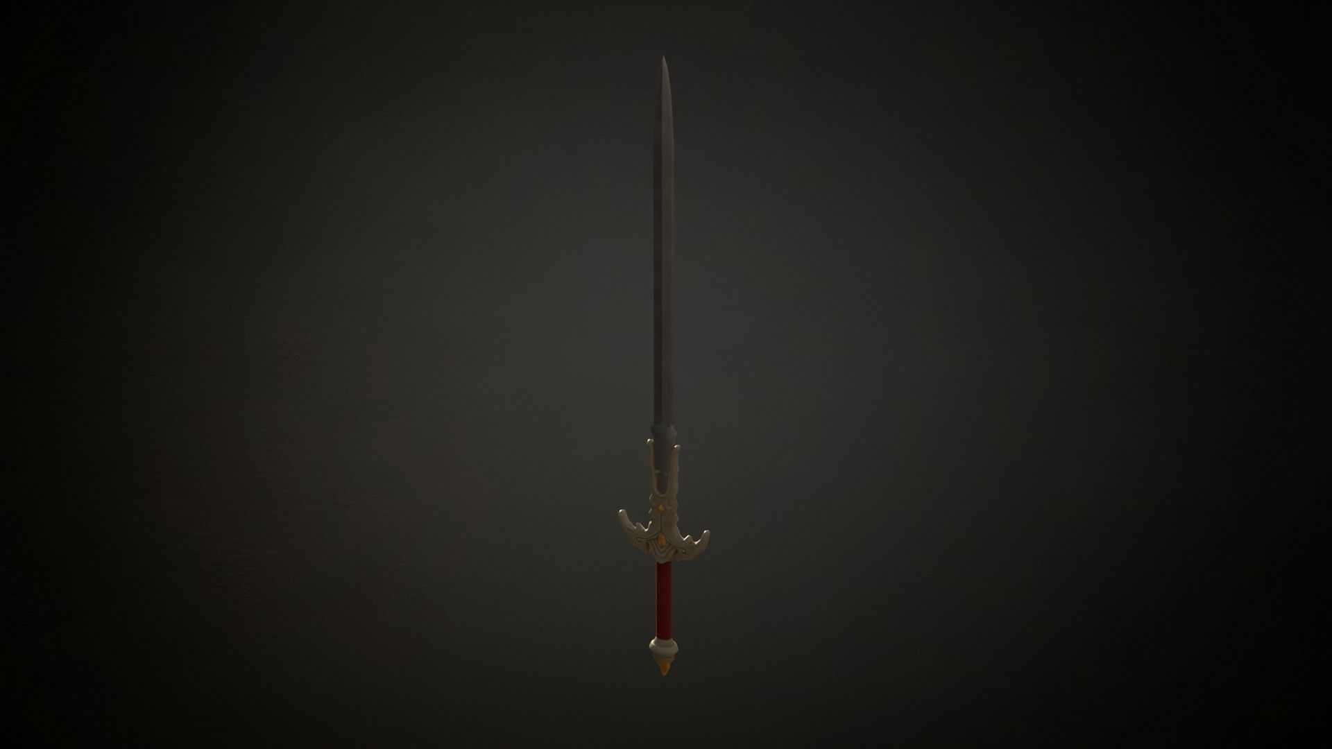 Medieval Fantasy Sword Low-poly 3D model_7