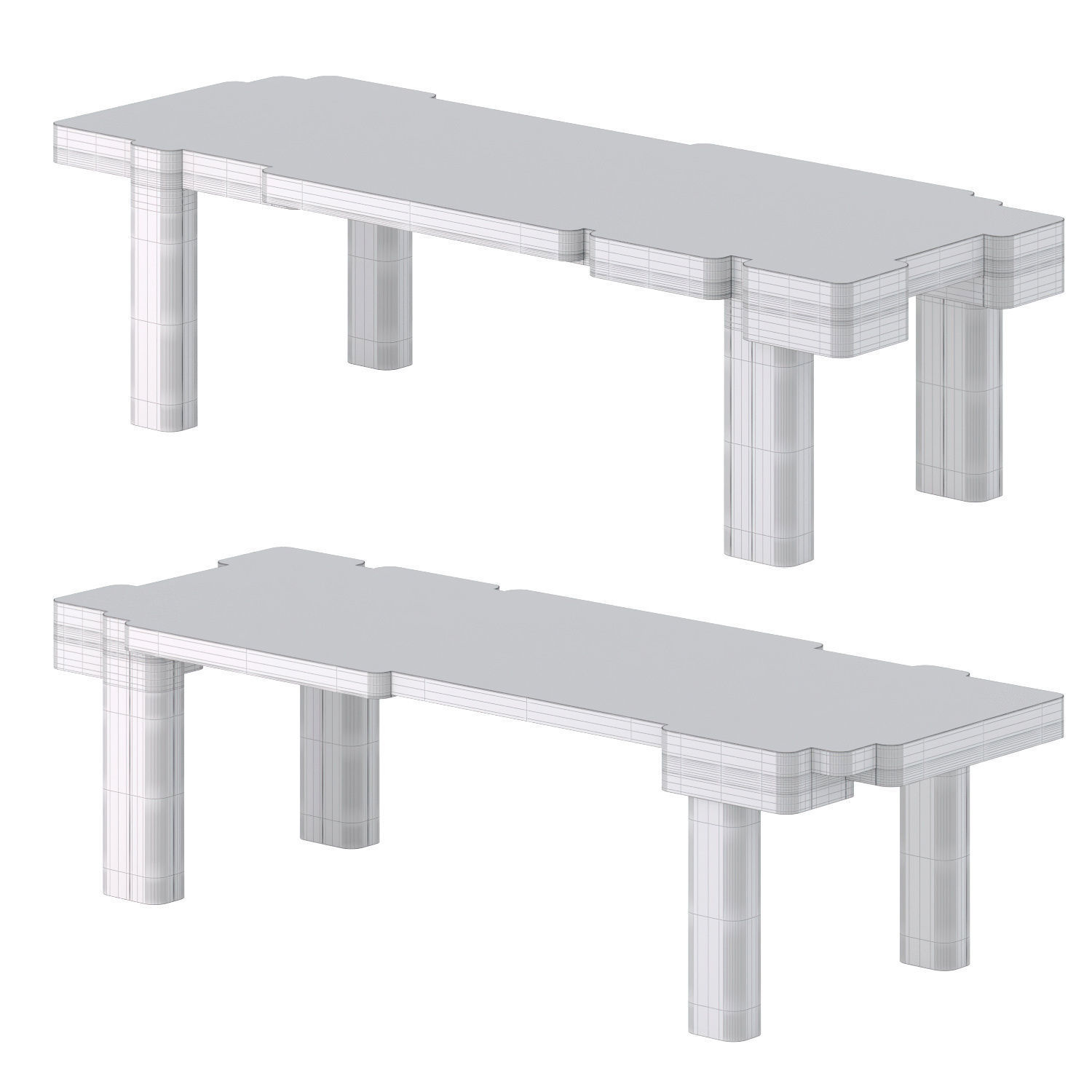 Xenolith Dining Table by Kelly Wearstler 3D model_1