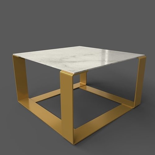 Fusion Coffee Tabe Low-poly 3D model