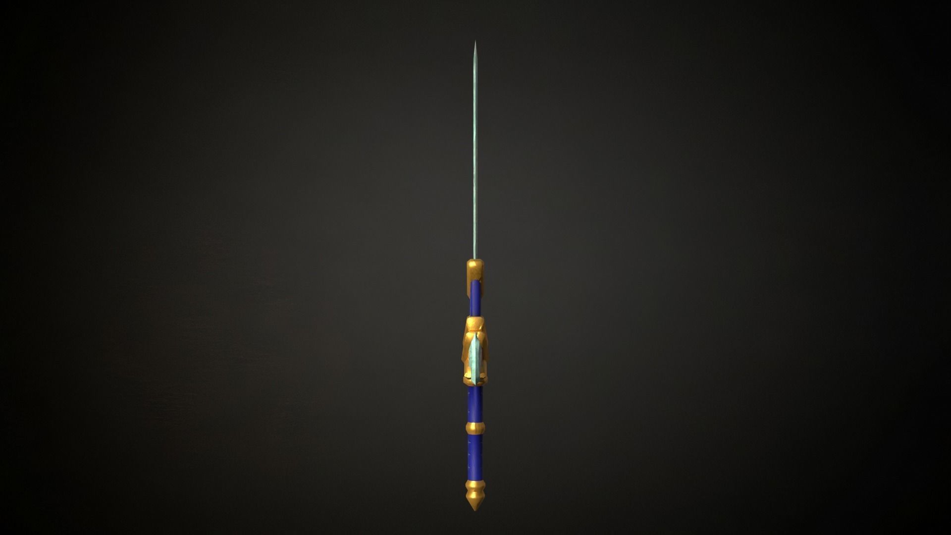Medieval Fantasy Sword Low-poly 3D model_3