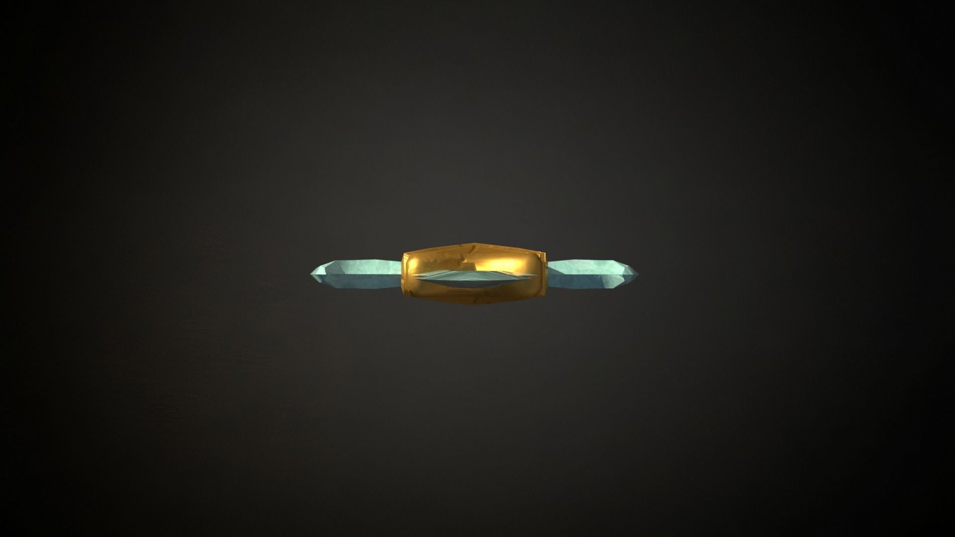 Medieval Fantasy Sword Low-poly 3D model_7