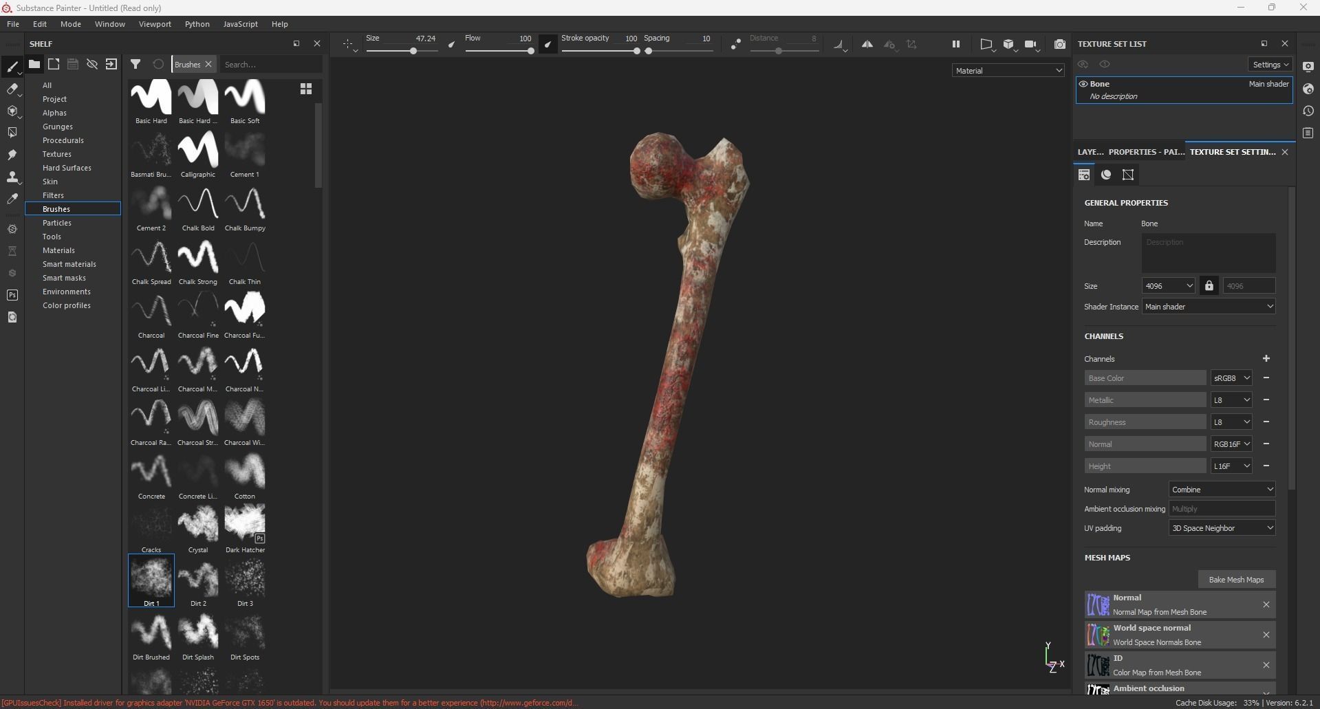 Bone 3D Model Low-poly 3D model_7