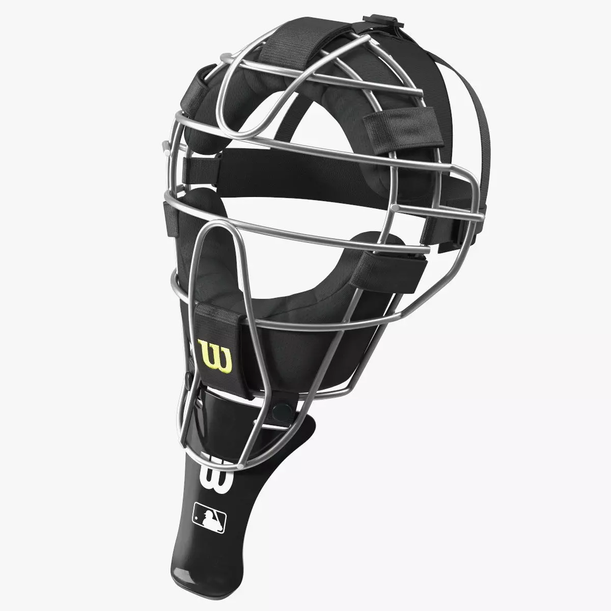 Umpire Baseball Catcher Mask Black 3D model_0