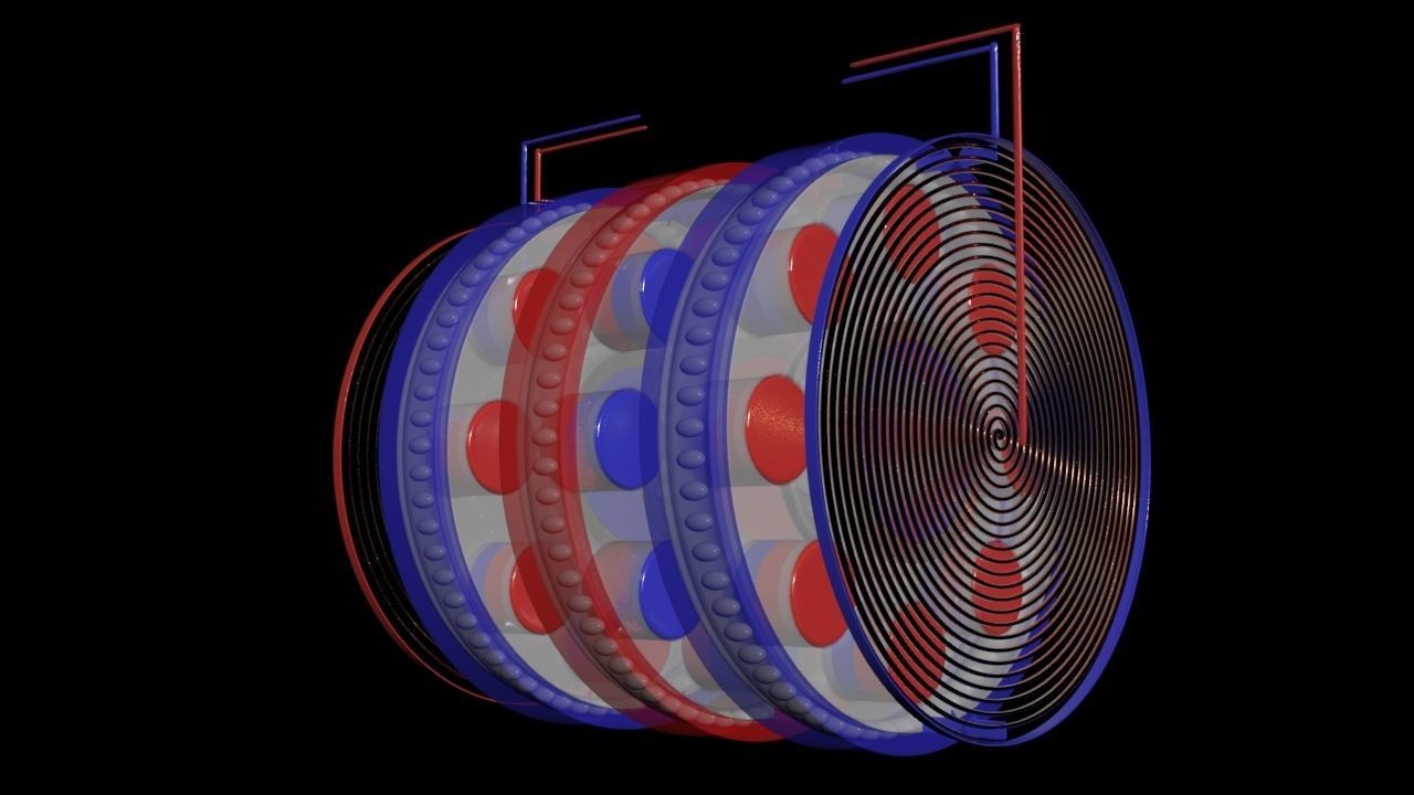 Suspended Inverter Magnet Motor - Concept 3D print model_30