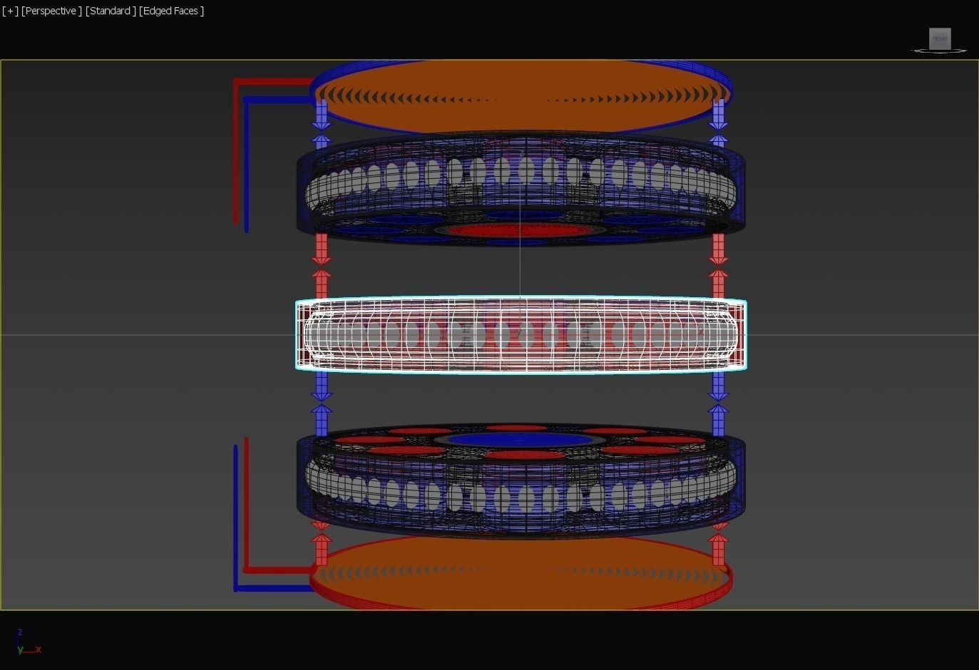 Suspended Inverter Magnet Motor - Concept 3D print model_23