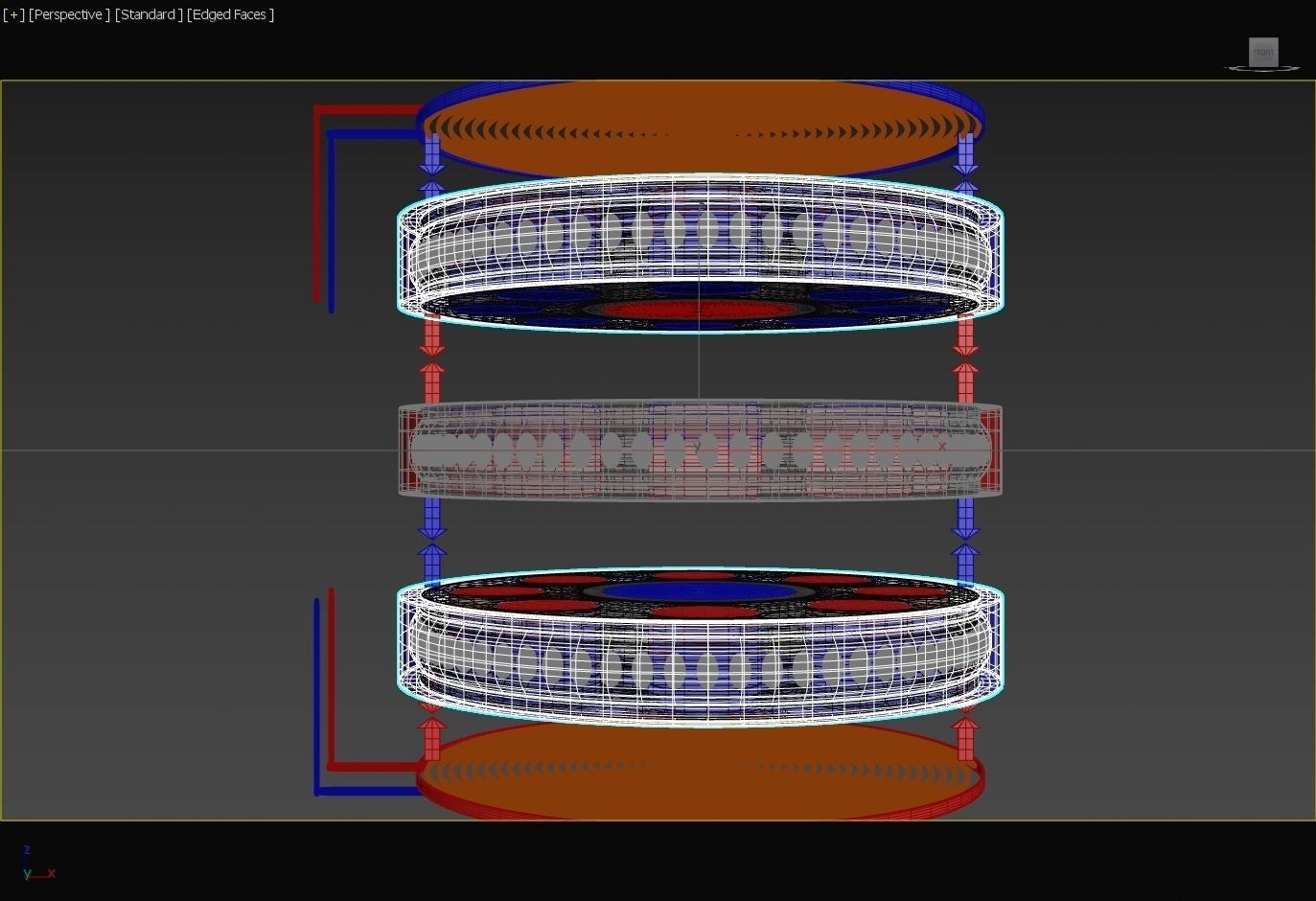 Suspended Inverter Magnet Motor - Concept 3D print model_22