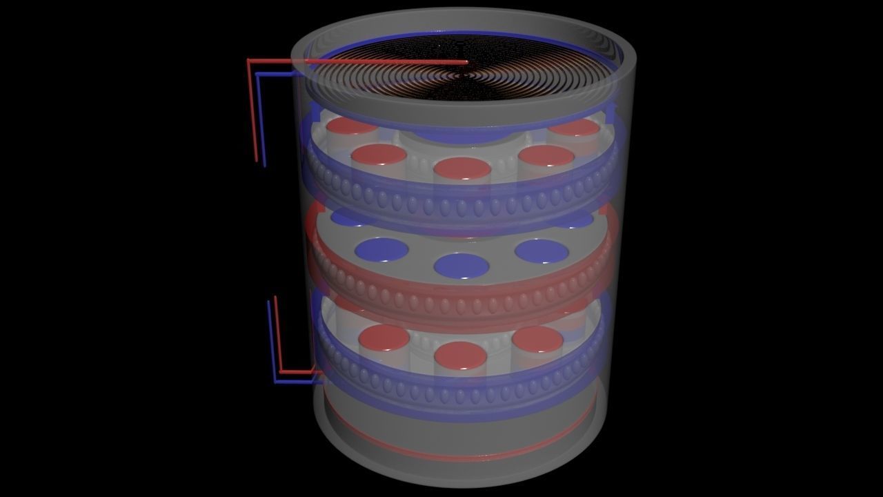 Suspended Inverter Magnet Motor - Concept 3D print model_1