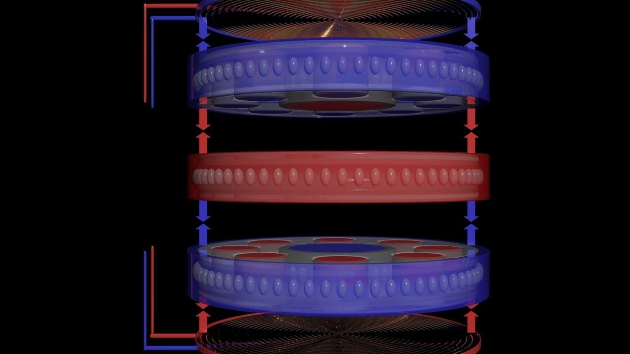 Suspended Inverter Magnet Motor - Concept 3D print model_4