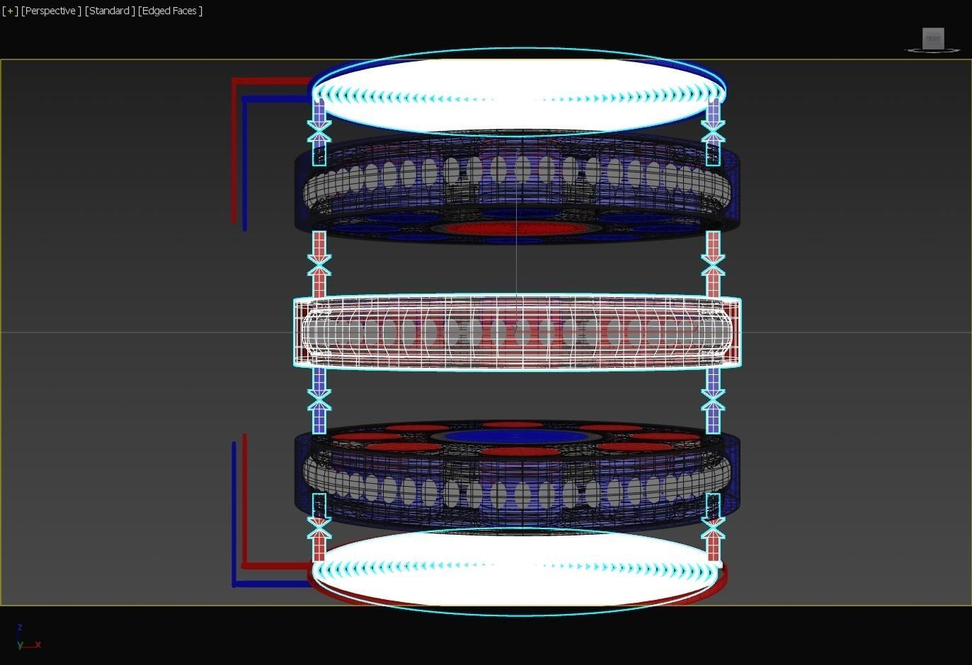 Suspended Inverter Magnet Motor - Concept 3D print model_25