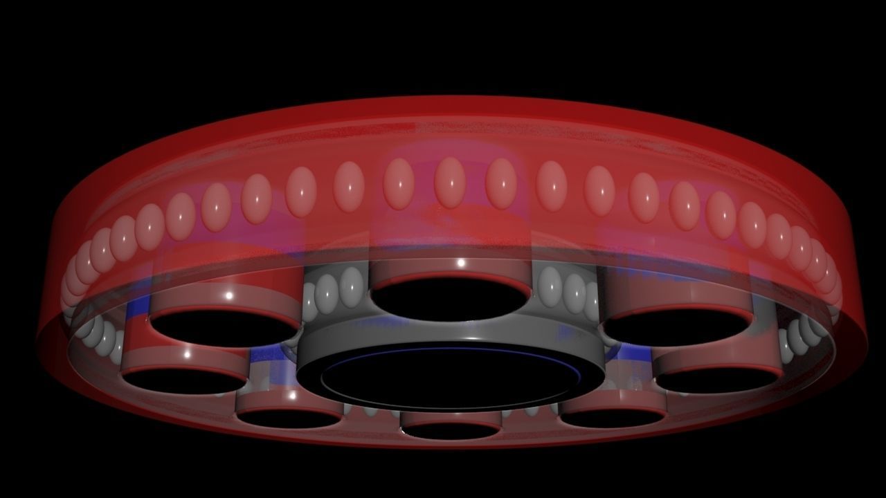 Suspended Inverter Magnet Motor - Concept 3D print model_9