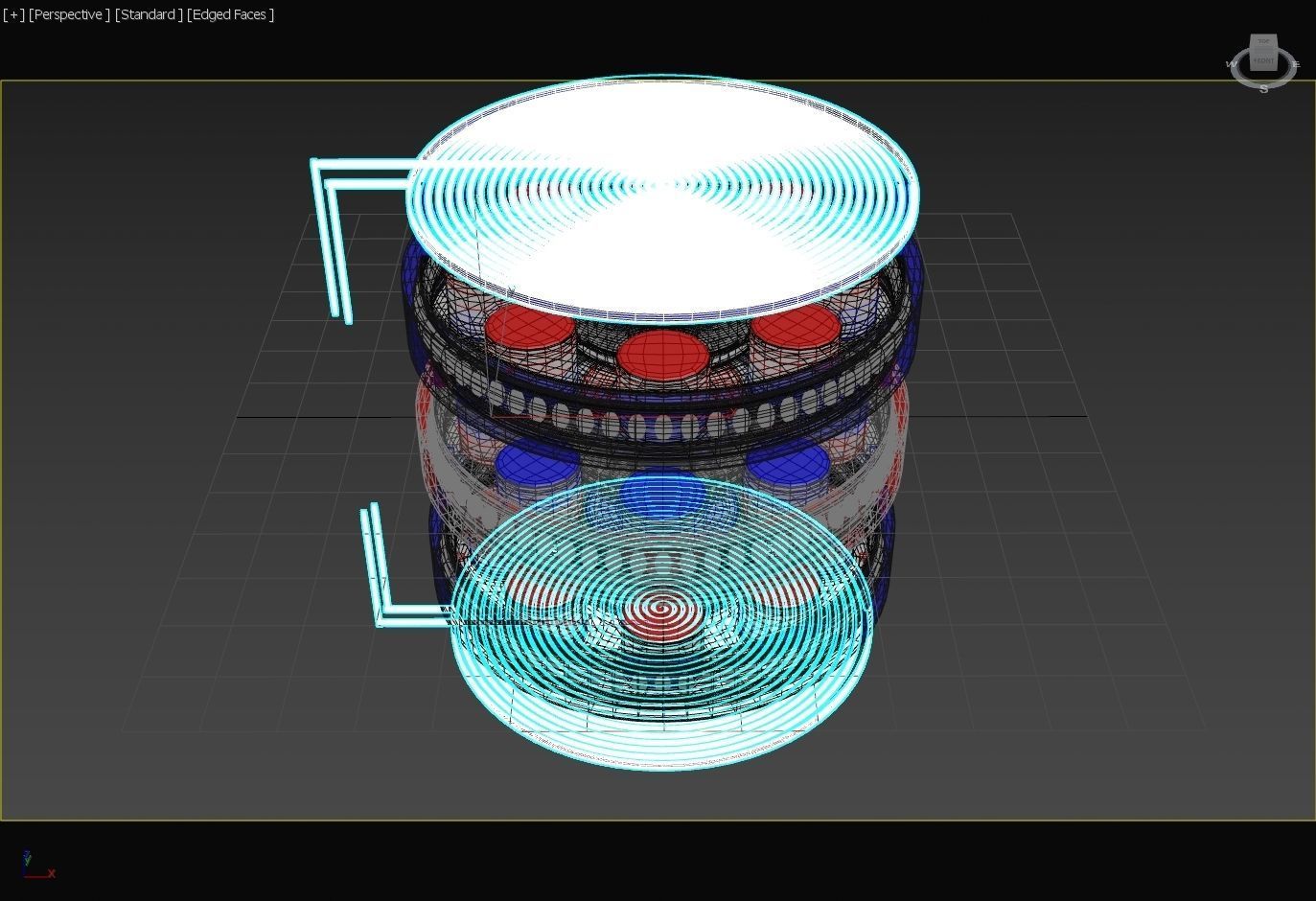 Suspended Inverter Magnet Motor - Concept 3D print model_26