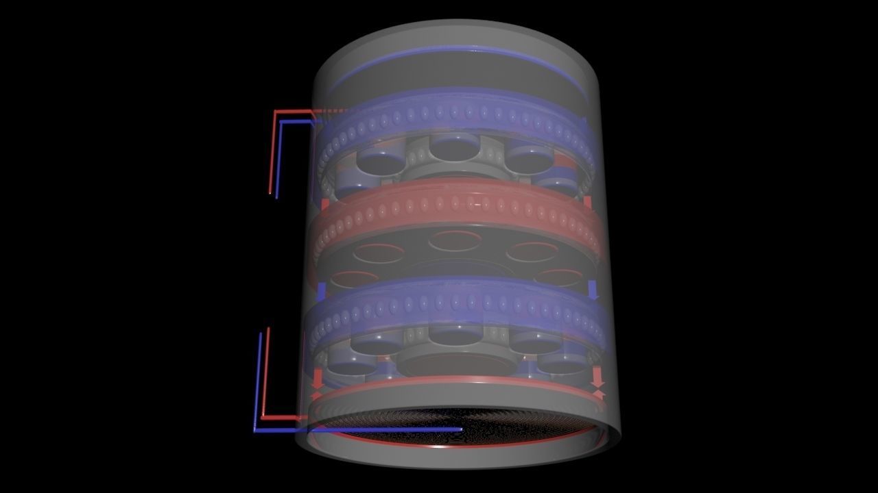 Suspended Inverter Magnet Motor - Concept 3D print model_2