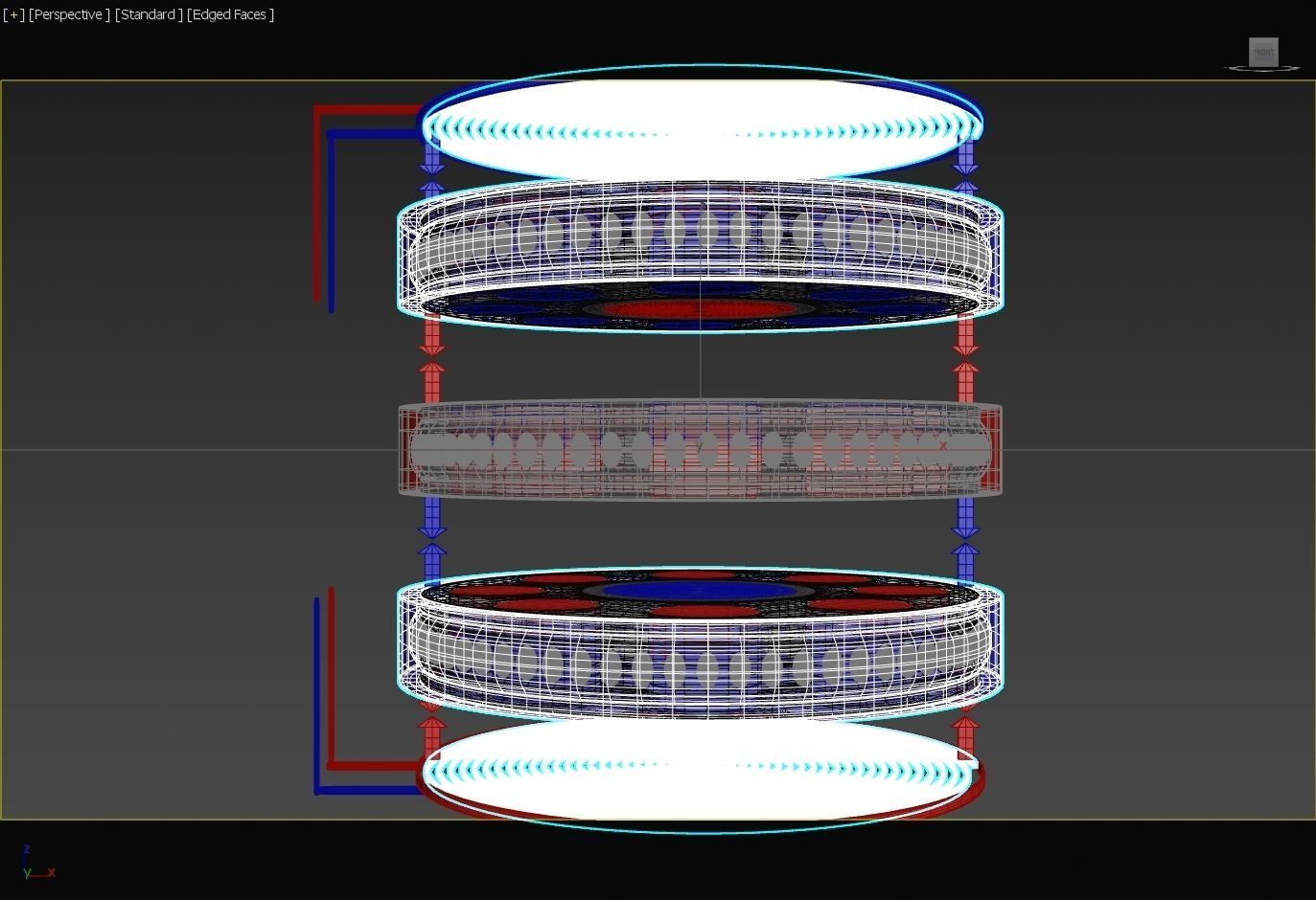Suspended Inverter Magnet Motor - Concept 3D print model_24
