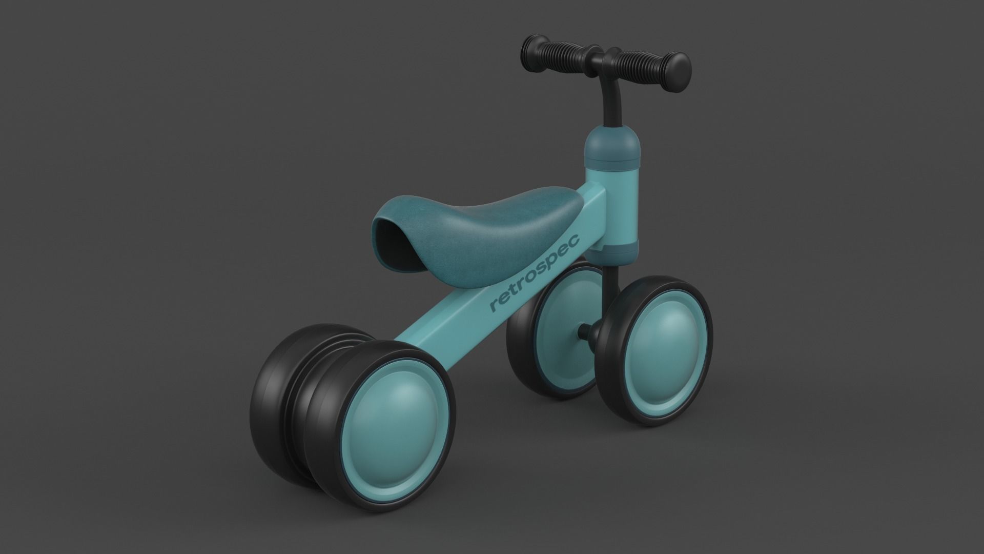 Baby Balance Bike 3D model_2