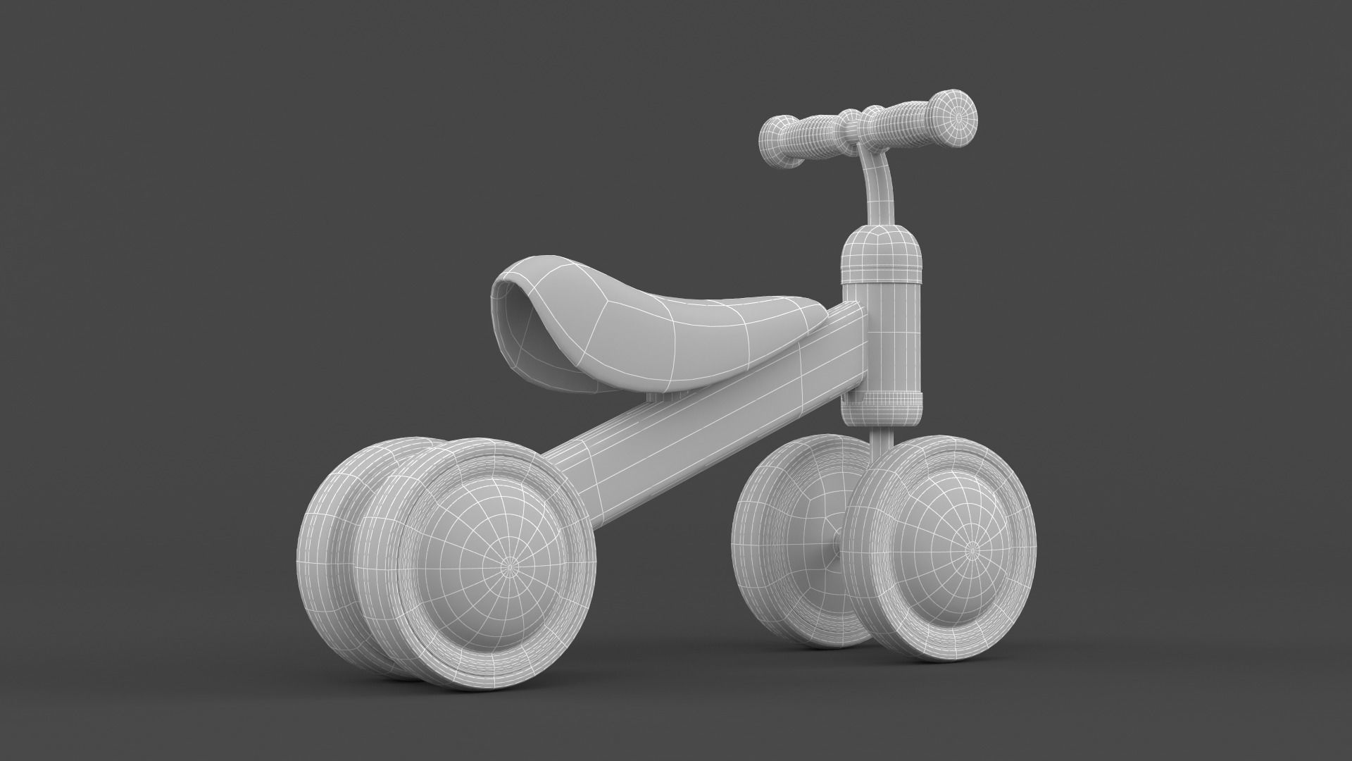 Baby Balance Bike 3D model_9