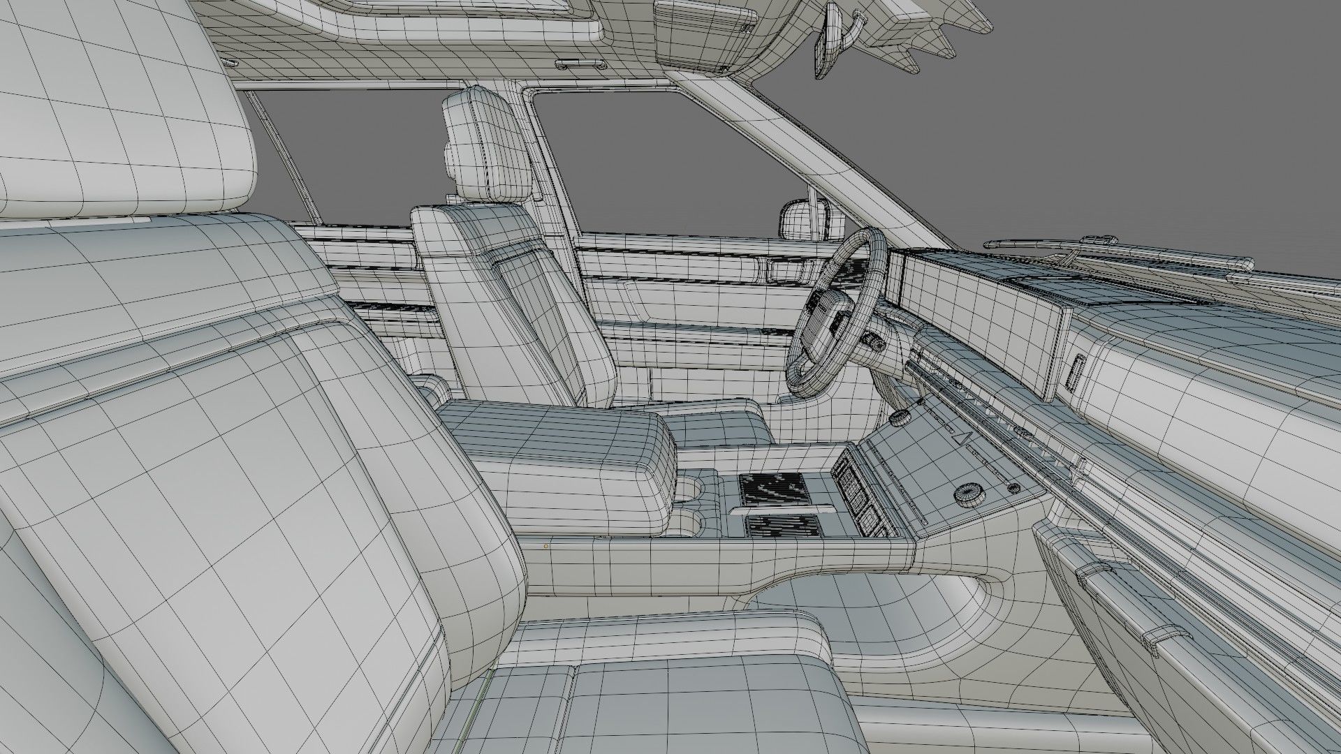 Hyundai Santa Fe 2024 with interior 3D model_26