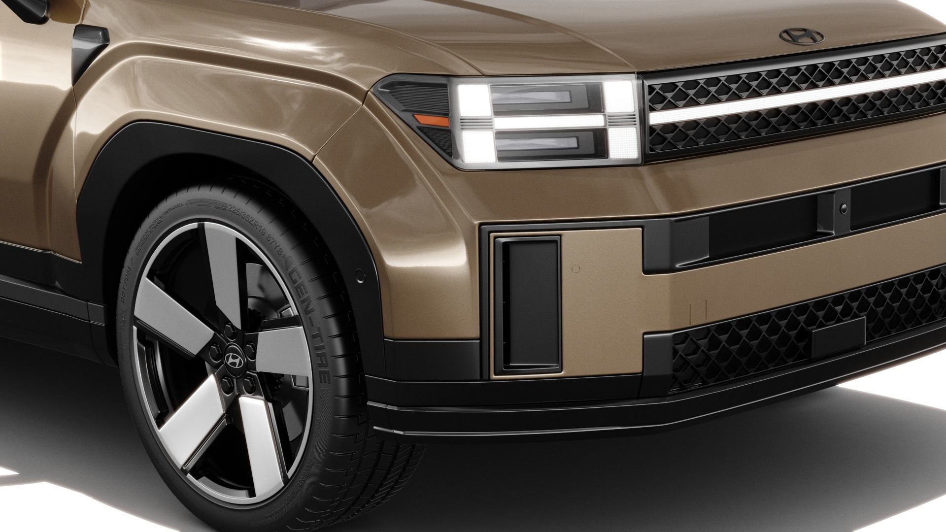 Hyundai Santa Fe 2024 with interior 3D model_10