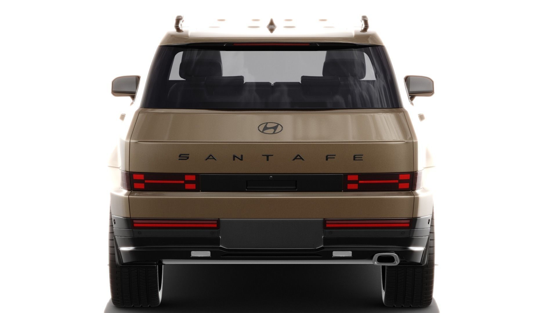 Hyundai Santa Fe 2024 with interior 3D model_5