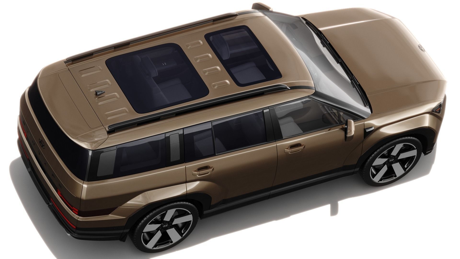 Hyundai Santa Fe 2024 with interior 3D model_6