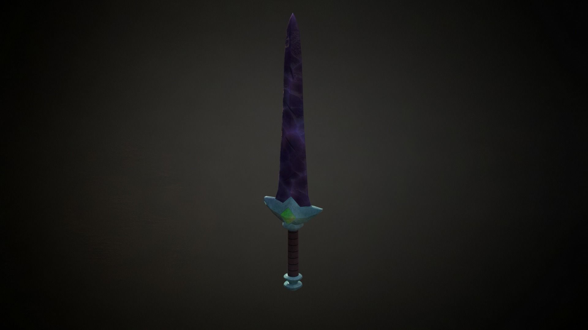 Medieval Fantasy Sword Low-poly 3D model_8