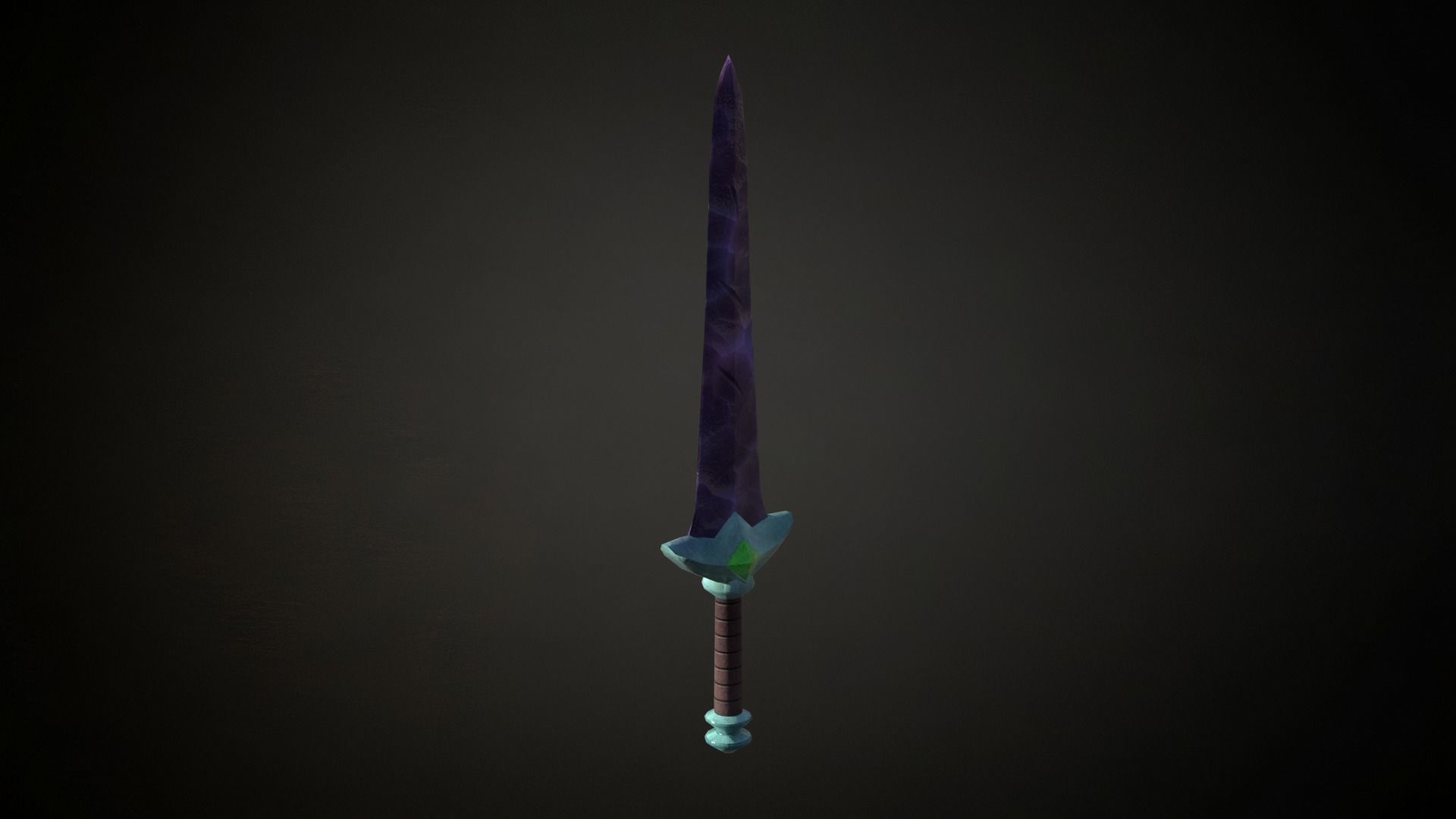 Medieval Fantasy Sword Low-poly 3D model_6