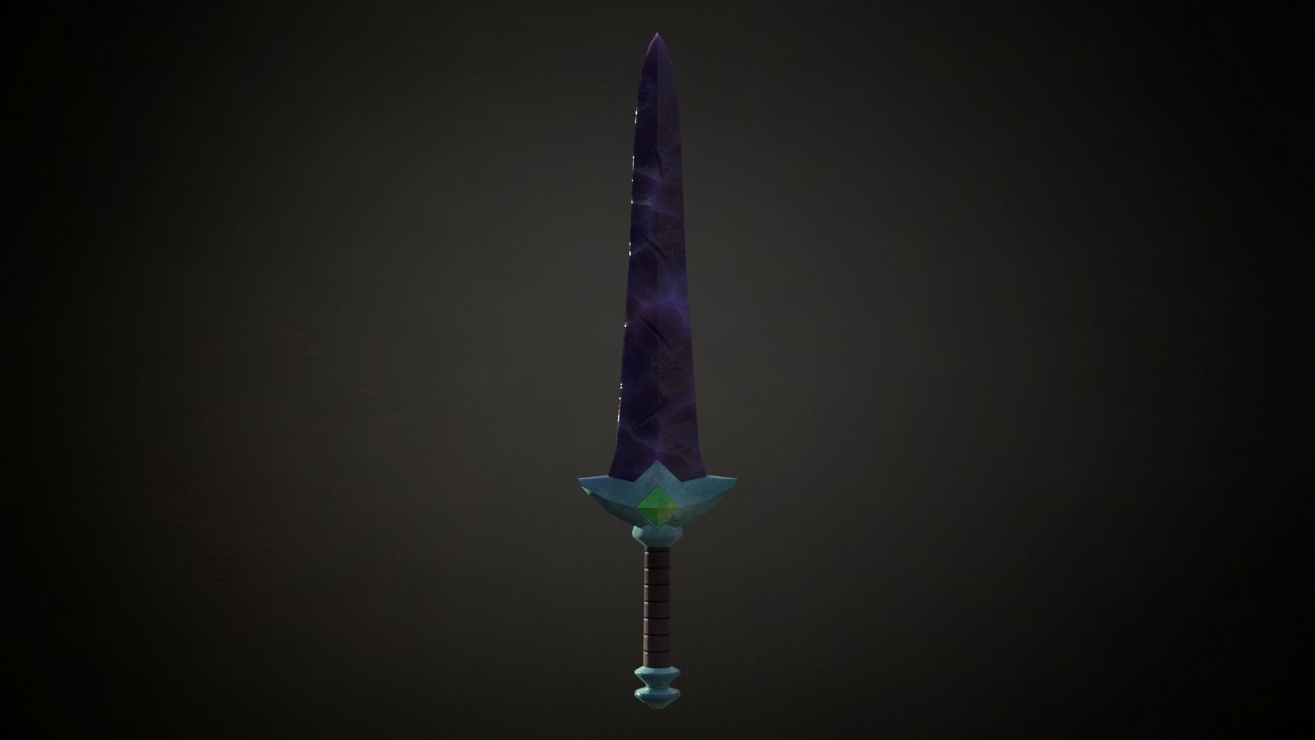 Medieval Fantasy Sword Low-poly 3D model_7