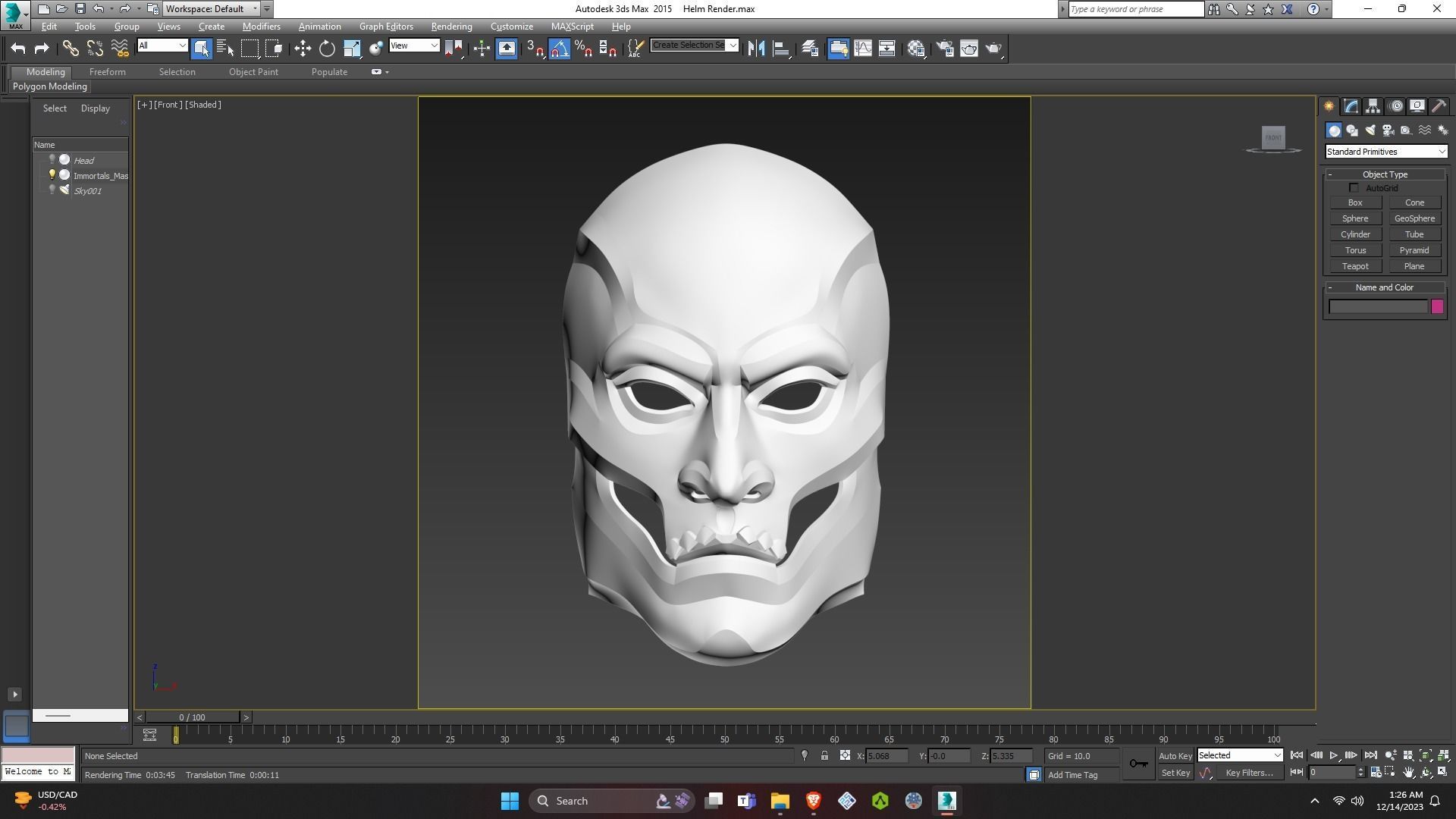 Persian Immortals Mask from Assassins Creed Odyssey for Cosplay 3D print model_45