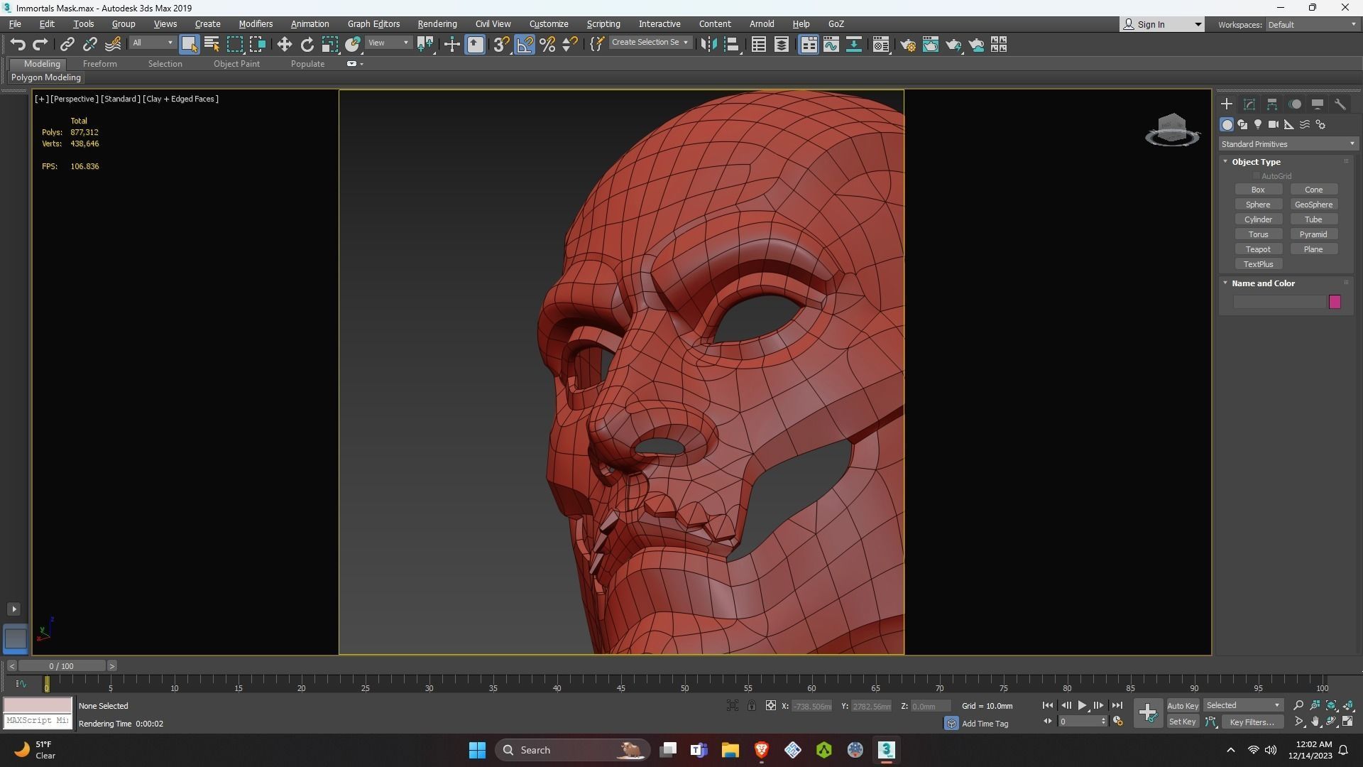 Persian Immortals Mask from Assassins Creed Odyssey for Cosplay 3D print model_43