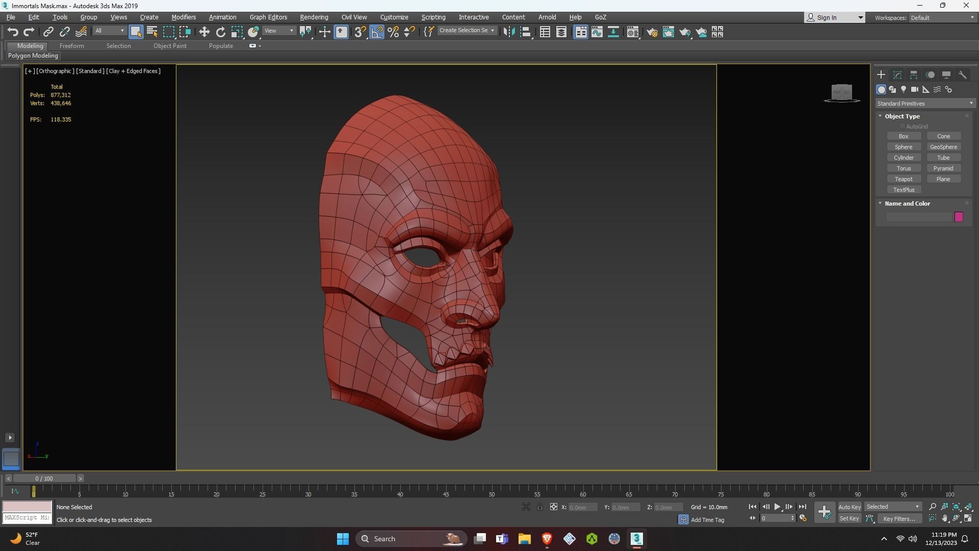 Persian Immortals Mask from Assassins Creed Odyssey for Cosplay 3D print model_36