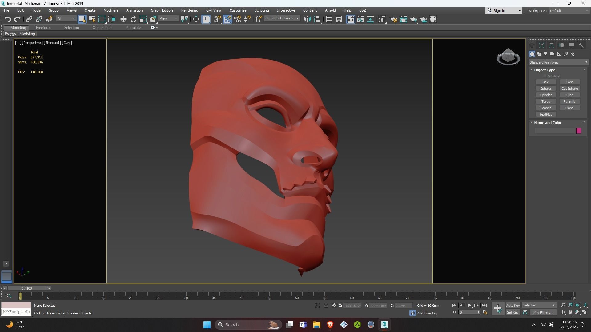 Persian Immortals Mask from Assassins Creed Odyssey for Cosplay 3D print model_39
