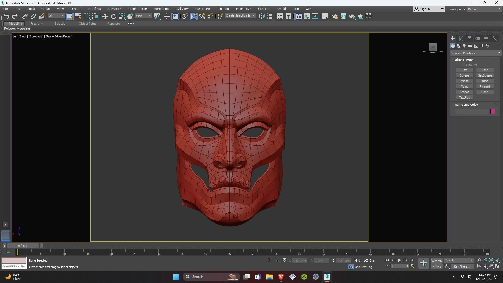 Persian Immortals Mask from Assassins Creed Odyssey for Cosplay 3D print model_30