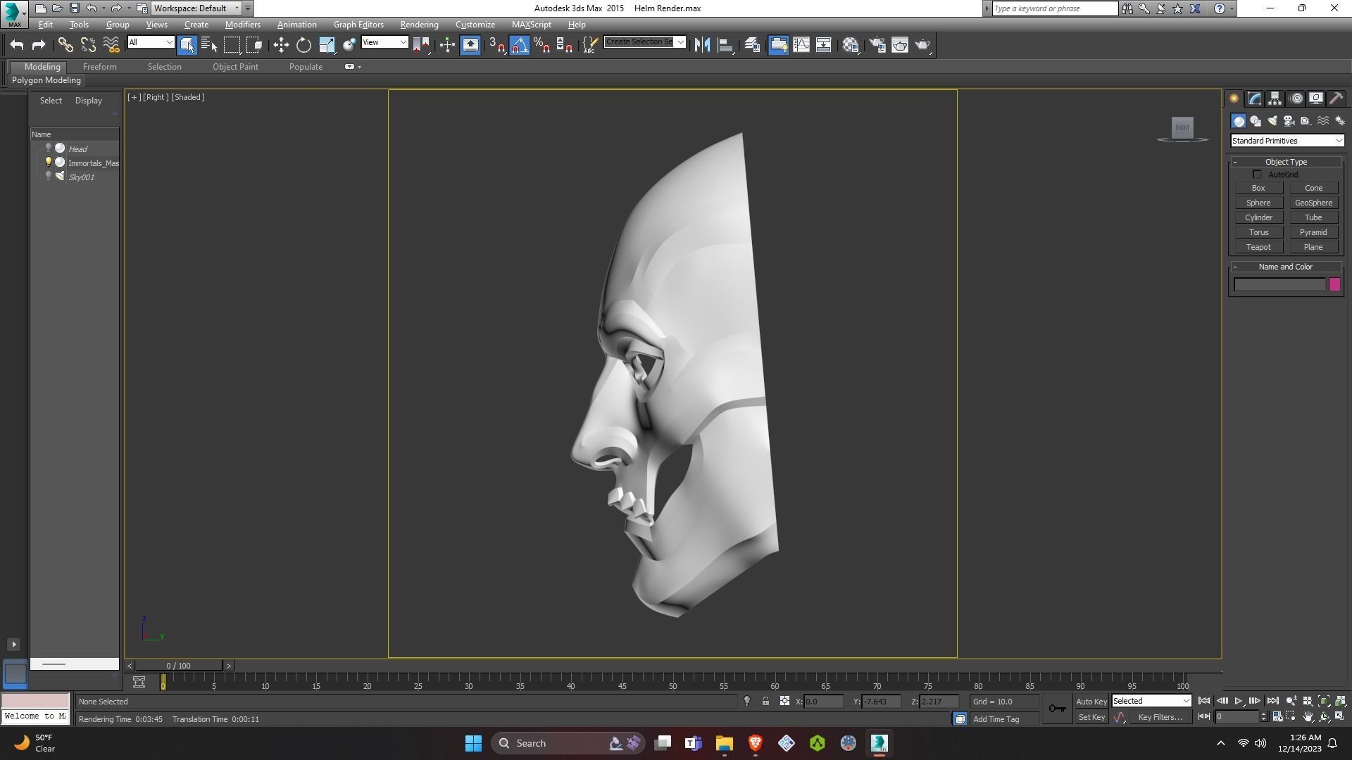 Persian Immortals Mask from Assassins Creed Odyssey for Cosplay 3D print model_46