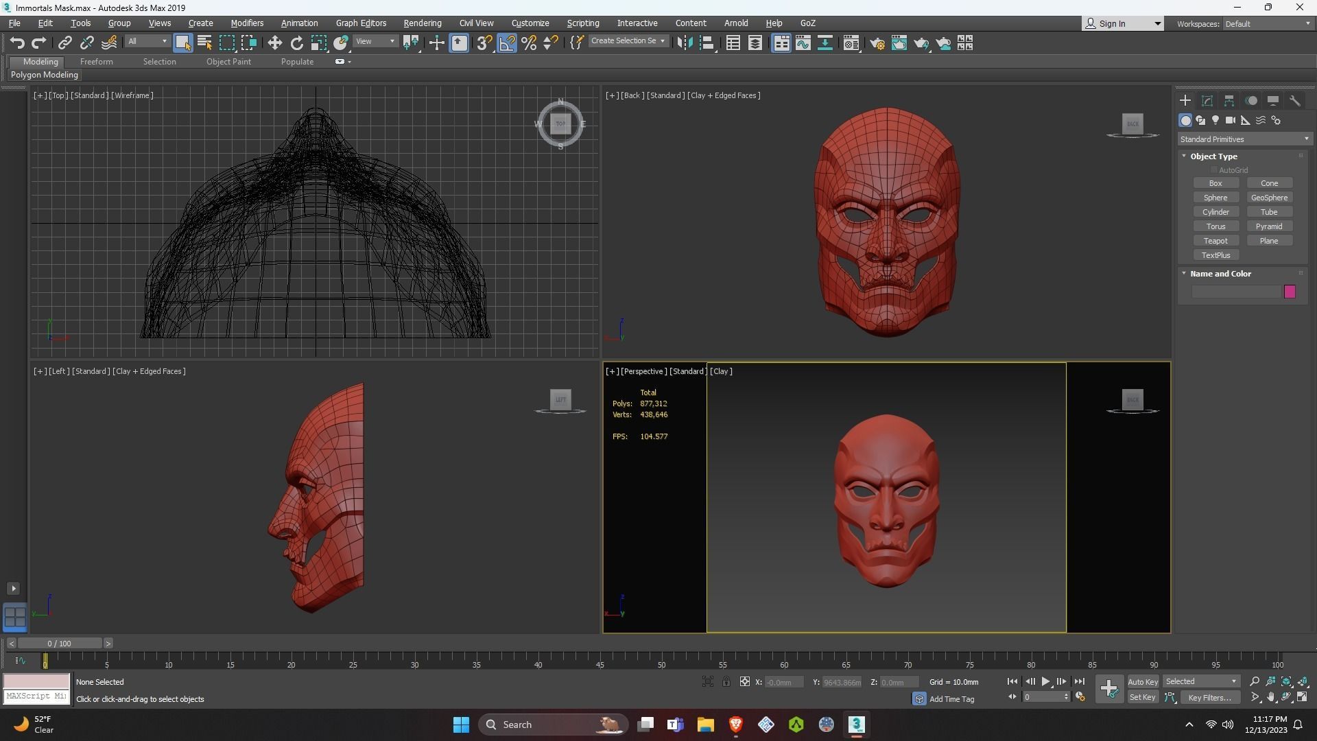 Persian Immortals Mask from Assassins Creed Odyssey for Cosplay 3D print model_29