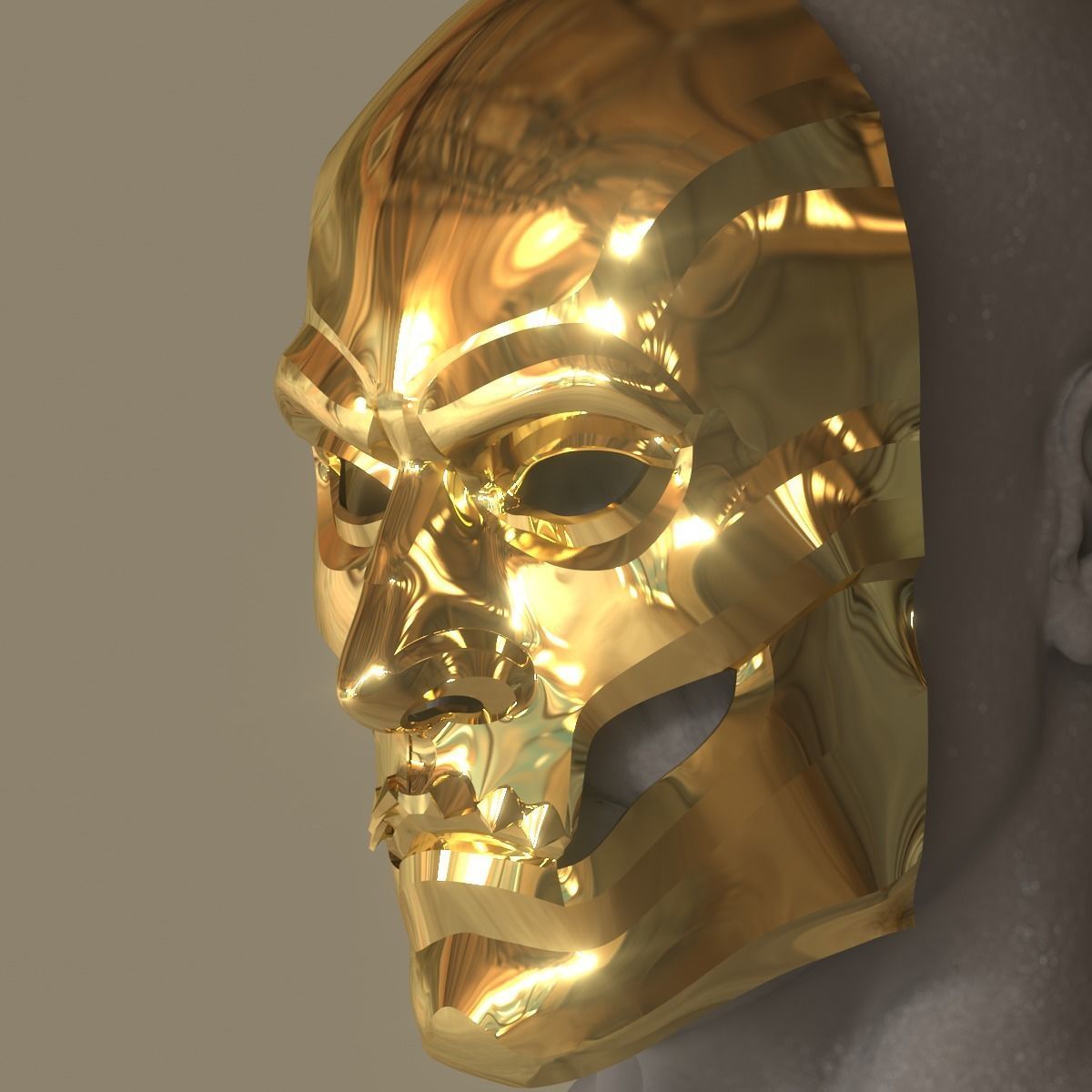 Persian Immortals Mask from Assassins Creed Odyssey for Cosplay 3D print model_20