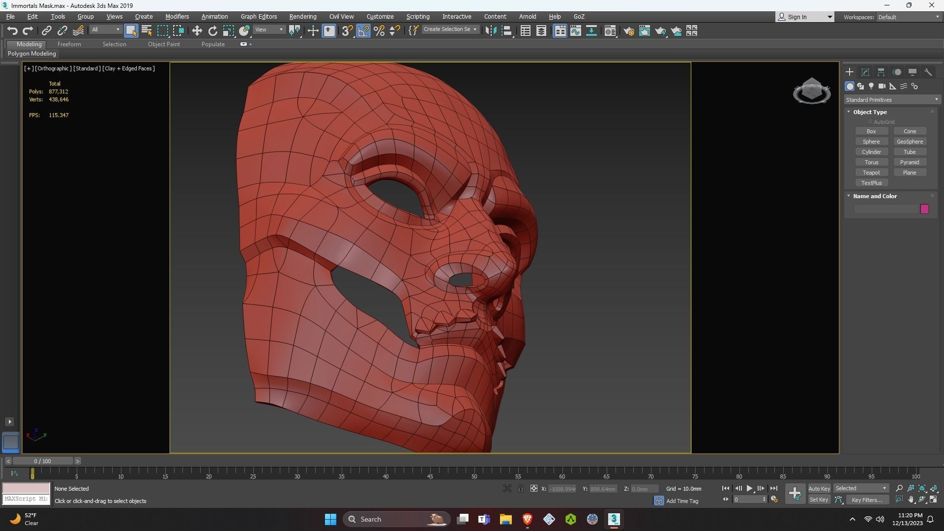 Persian Immortals Mask from Assassins Creed Odyssey for Cosplay 3D print model_37