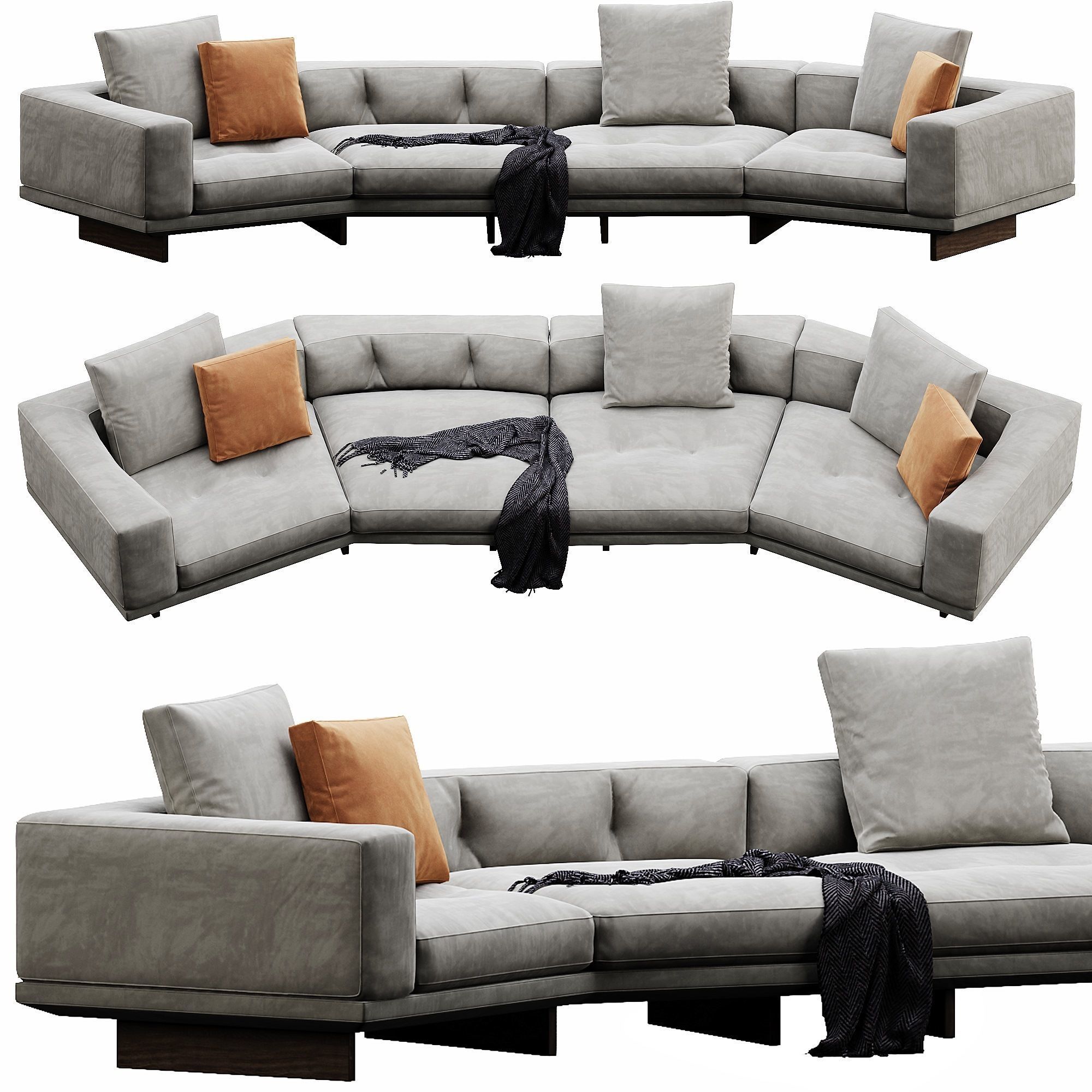 Dylan Sofa set 3D model_3