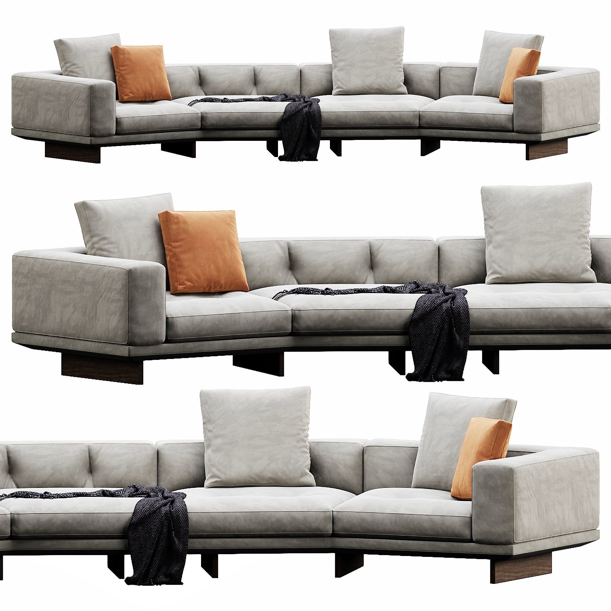 Dylan Sofa set 3D model_2