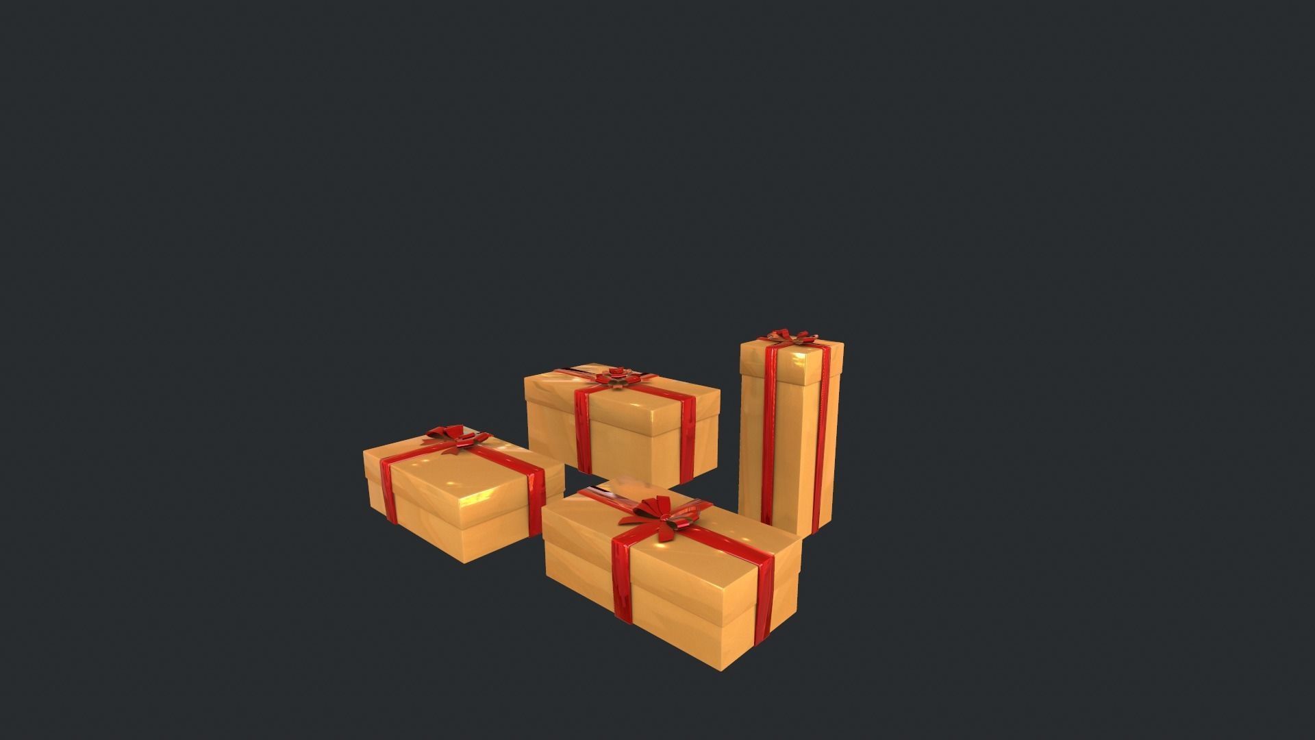 Gift boxes 3D model_16