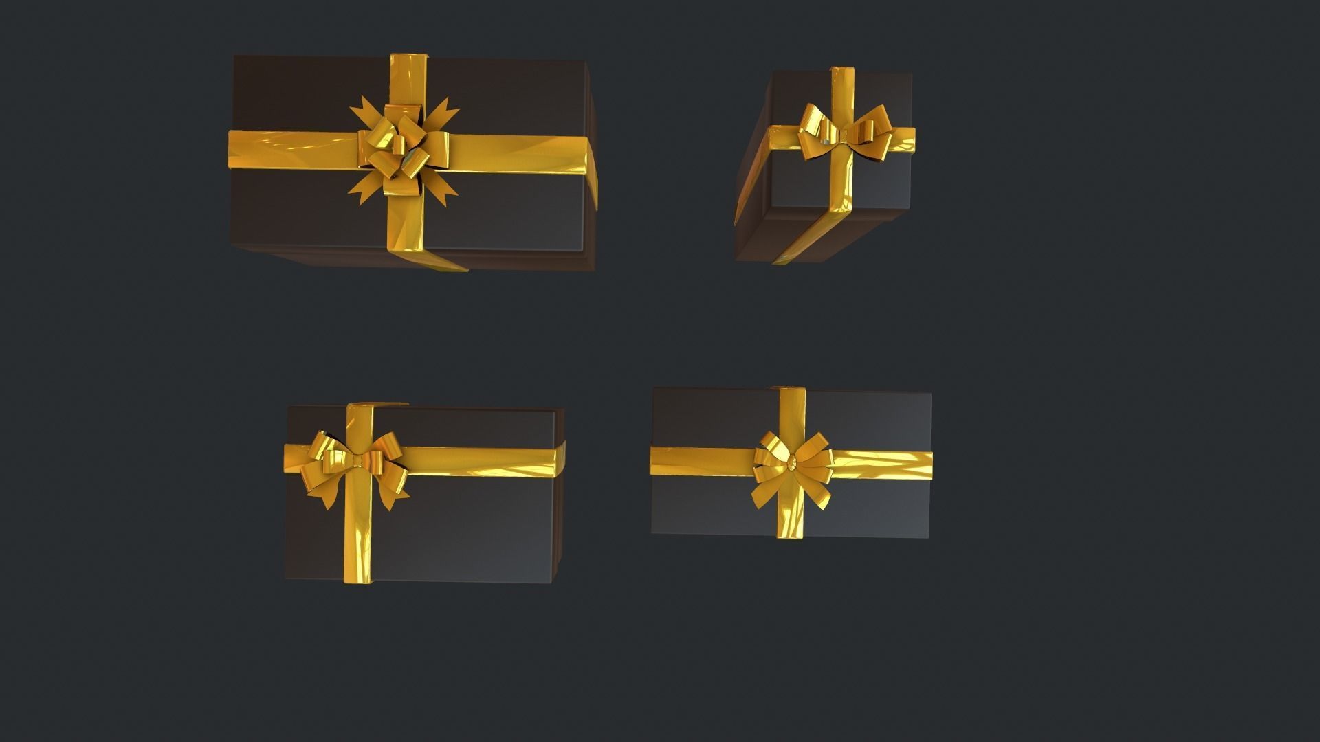 Gift boxes 3D model_11