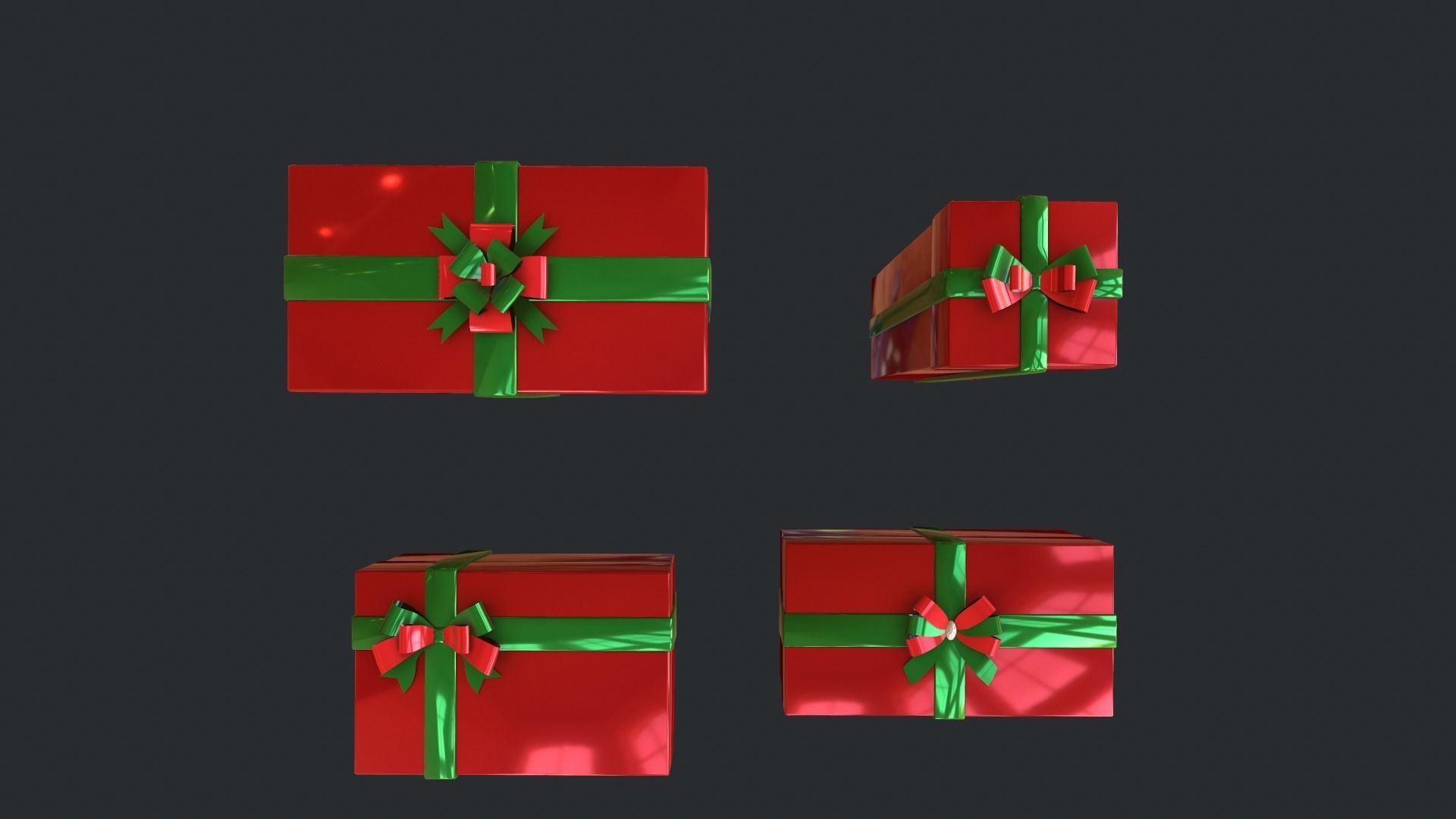 Gift boxes 3D model_10