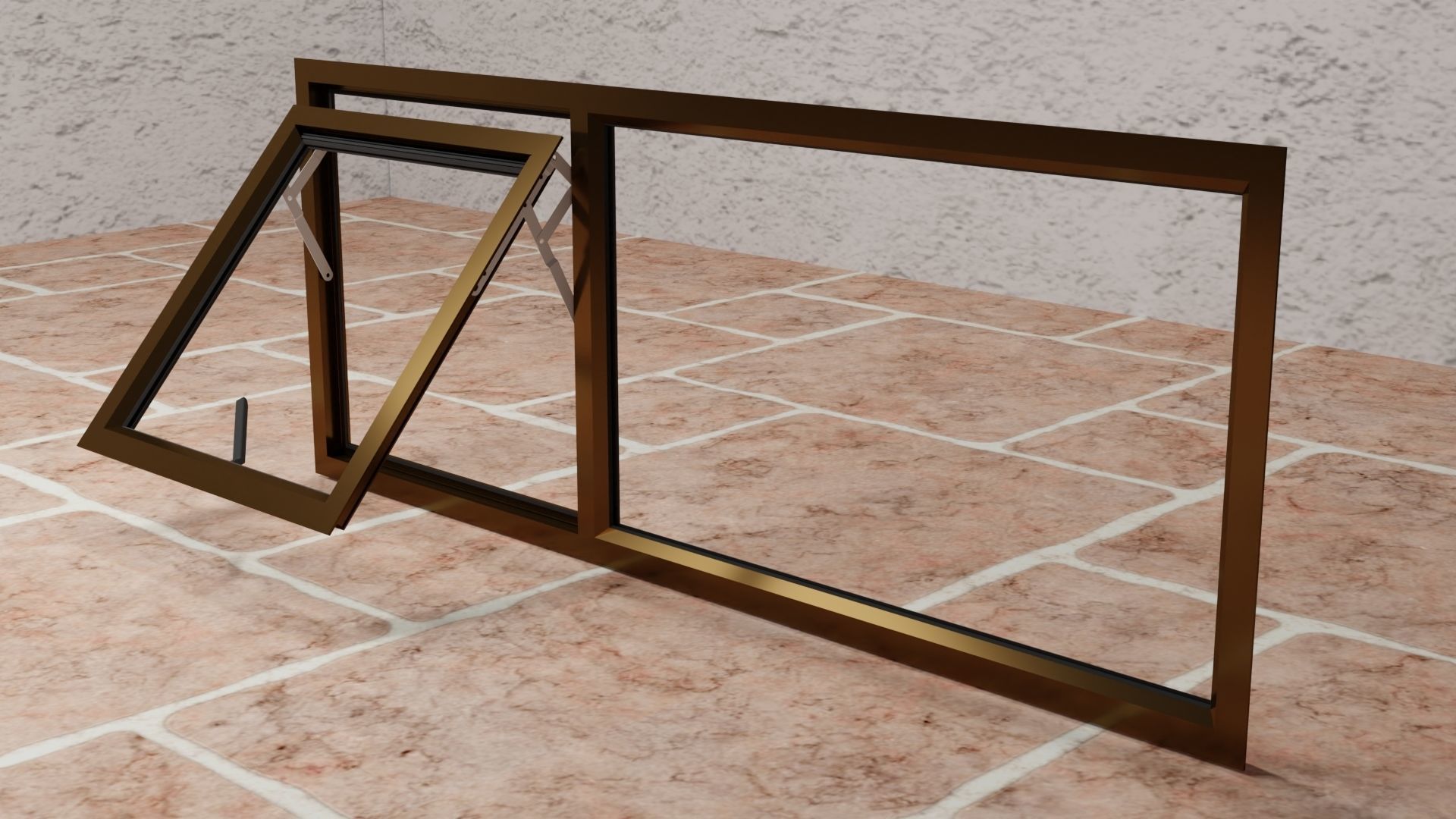 ALUMINUM WINDOW THO PT156 3D model_1