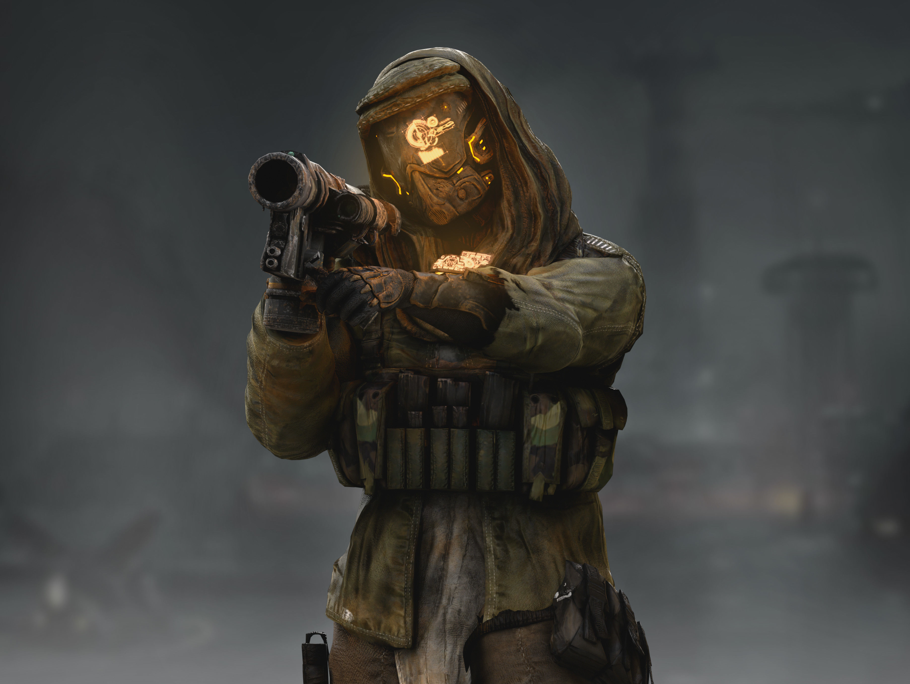 Sci Fi Terrorist Low-poly 3D model_8