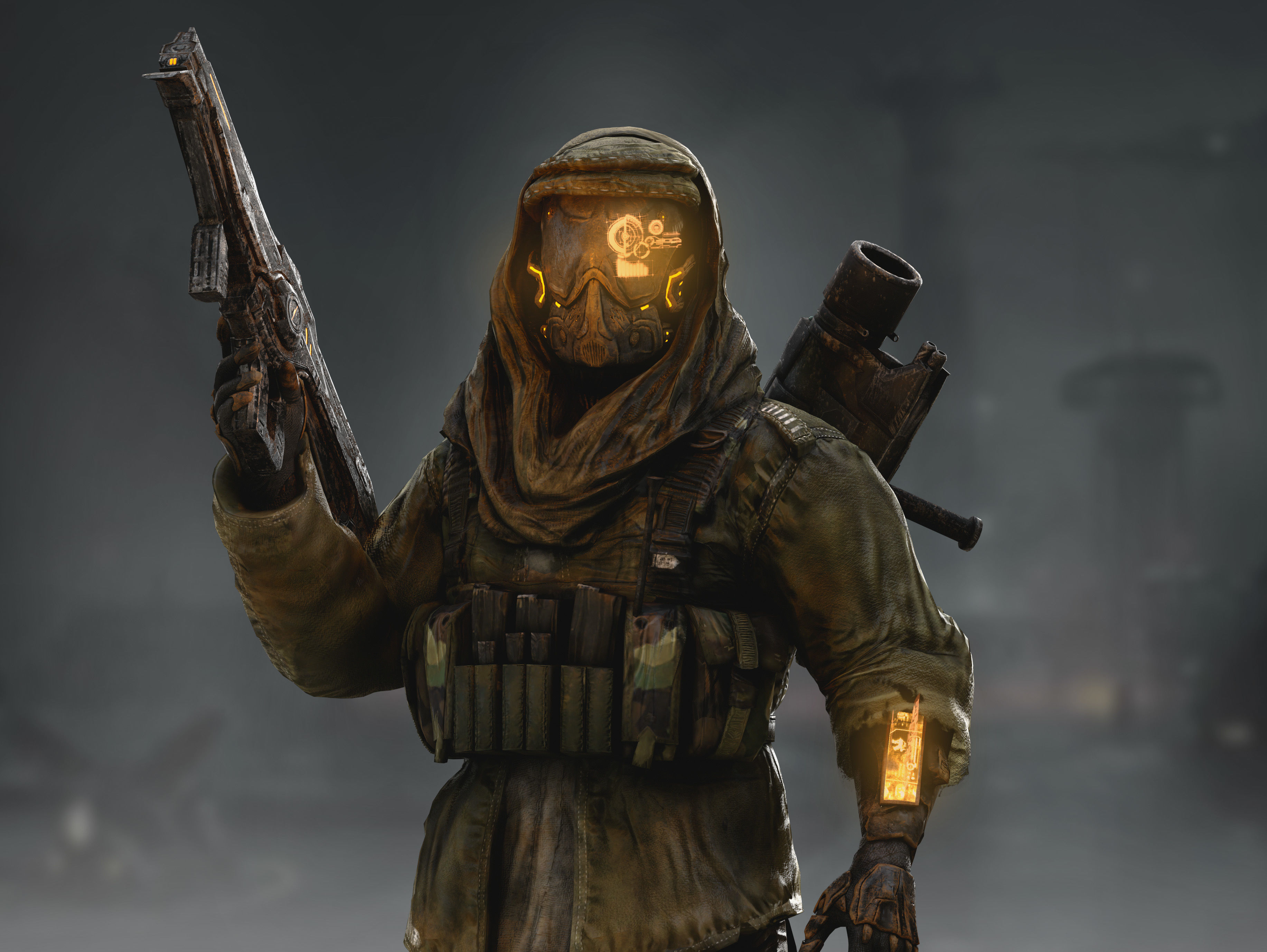 Sci Fi Terrorist Low-poly 3D model_4