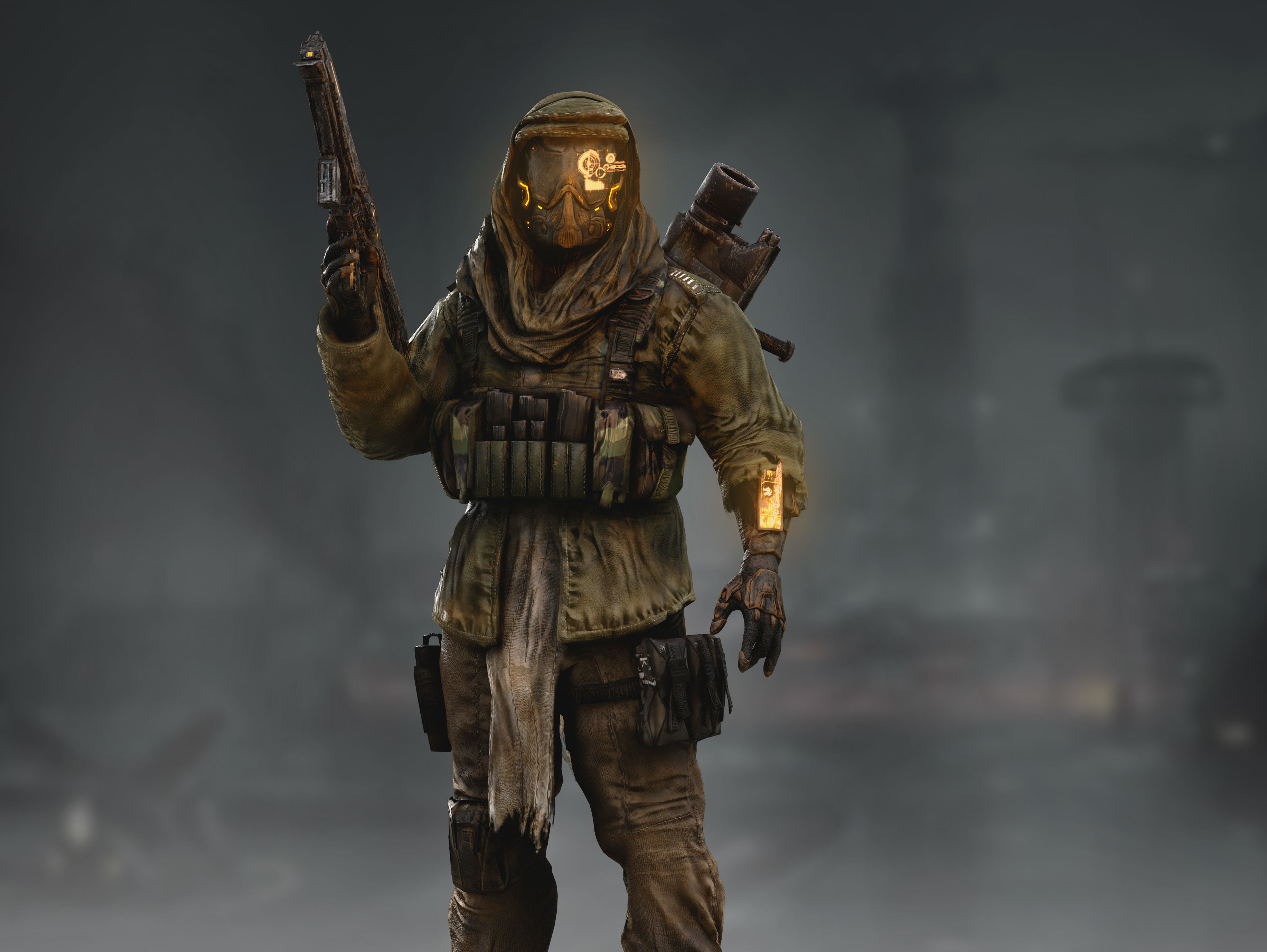 Sci Fi Terrorist Low-poly 3D model_2