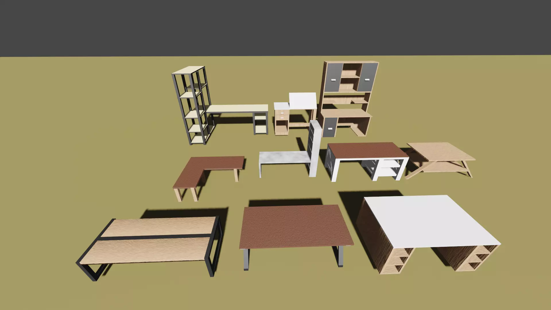 10 tables 3D model_0