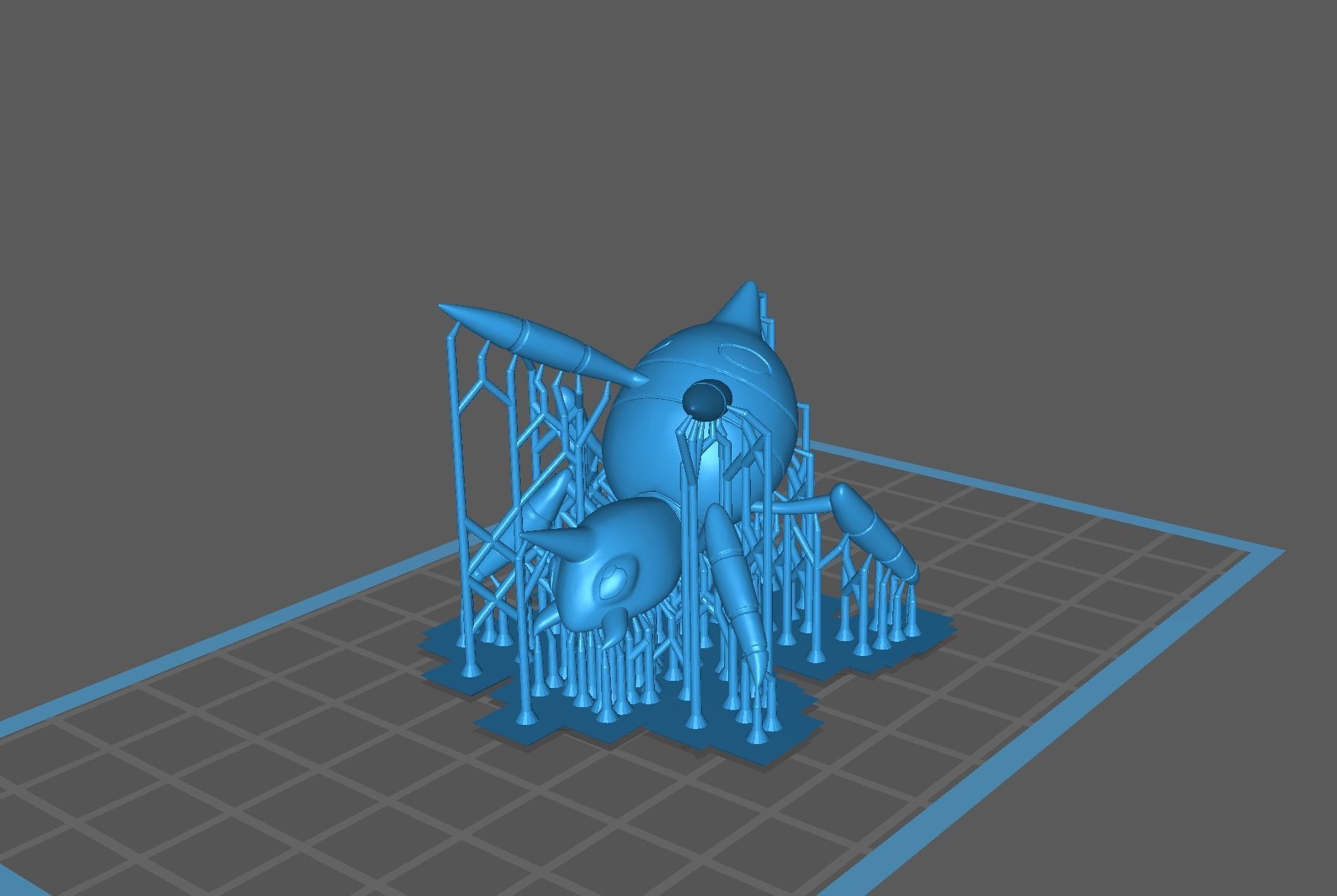 Spinarak and Ariados presupported 3D print model 3D print model_27